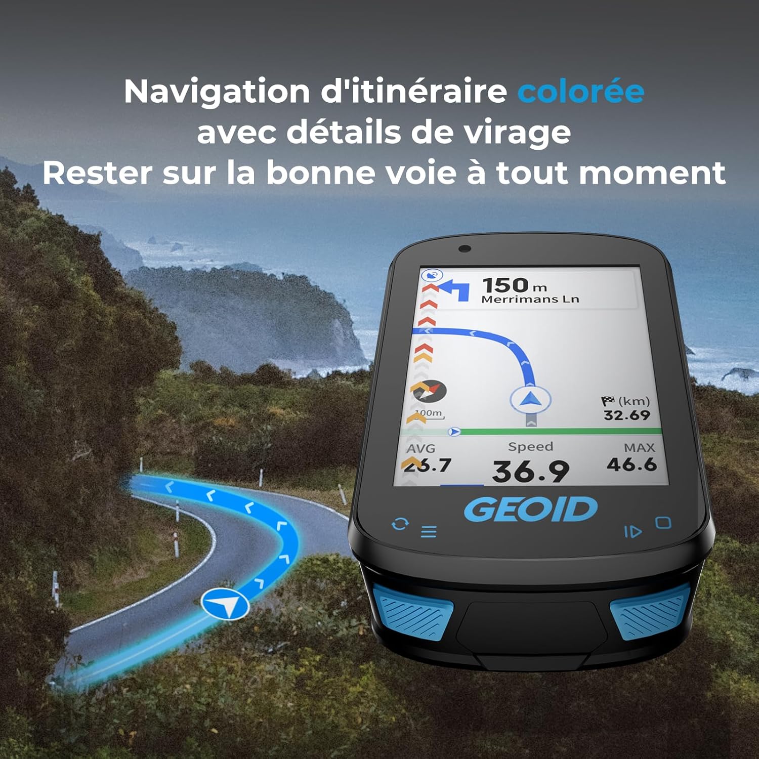 Thumbnail 3 de GEOID CC600 compteur vélo 2,4 pouces