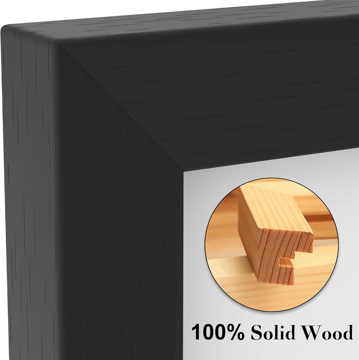 Thumbnail 3 de wyewye Picture Frame 30 x 40 cm Wood, Acrylic – Black