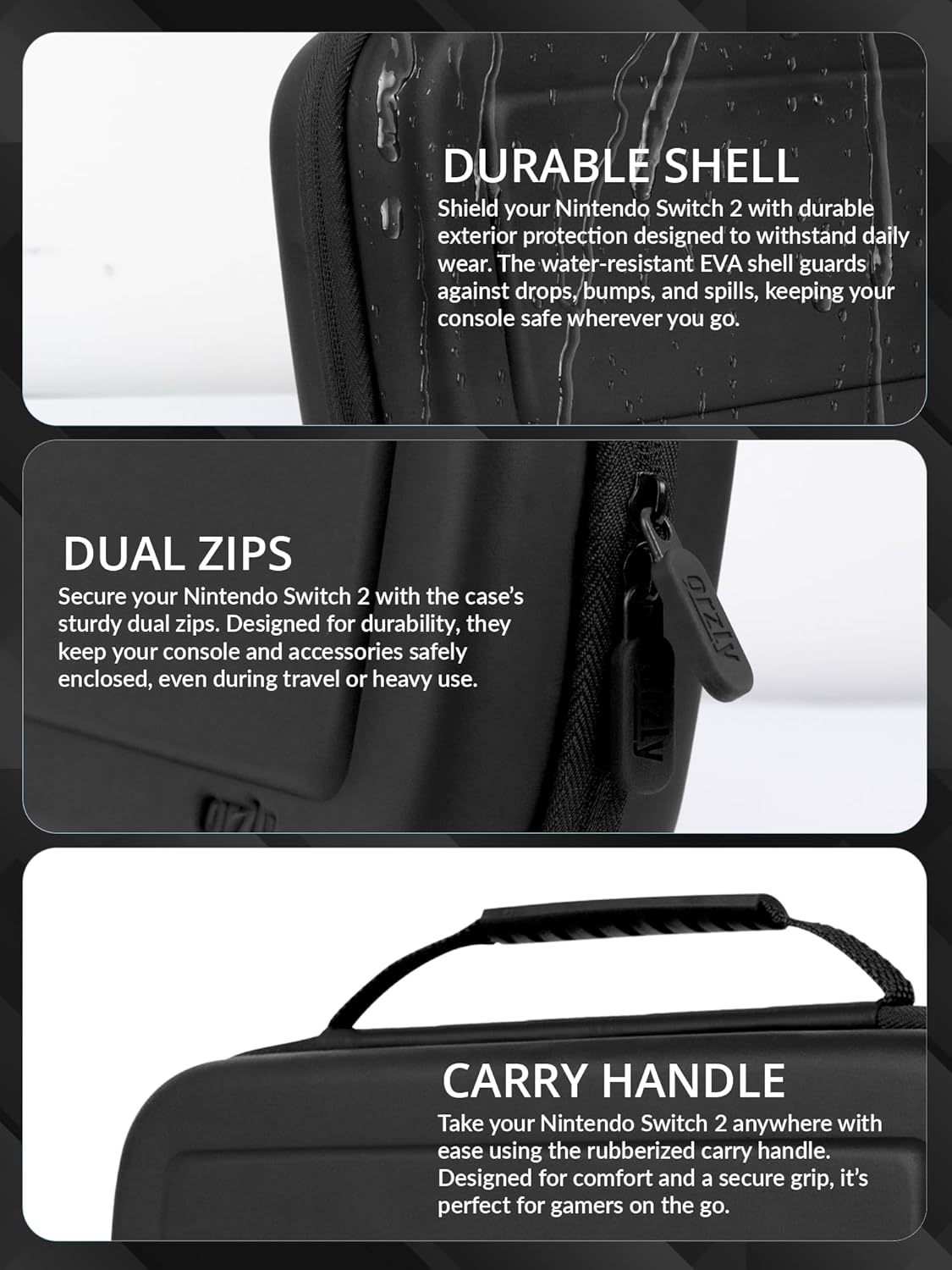 Thumbnail 3 de Orzly Case for Nintendo Switch 2 7.9" Console