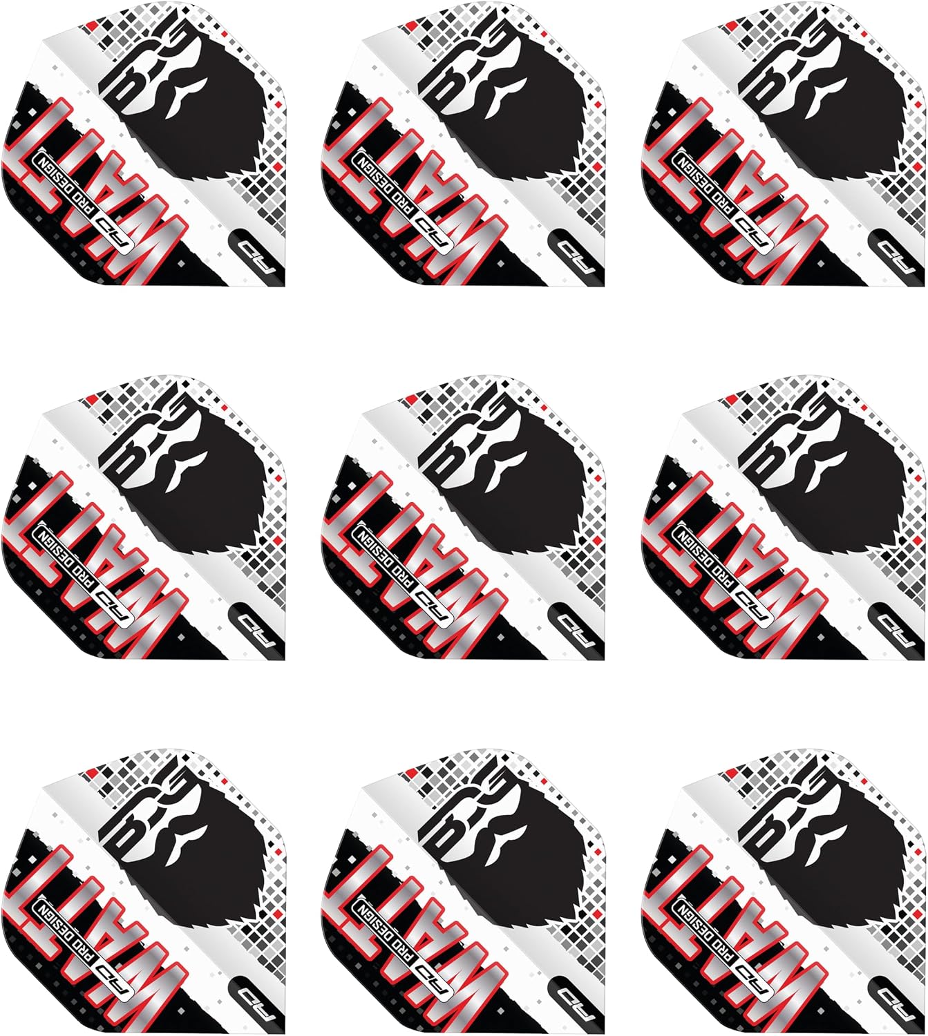 Detalle 2 de RED DRAGON Professional Player Hardcore Premium Standard Dart Flights (100 micron) – 3 sets per pack