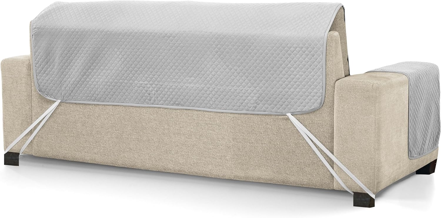 Thumbnail 5 de Martina Home Diamond Copridivano imbottito 2 Posti – Grigio/Antracite: copertura reversibile e imbottita
