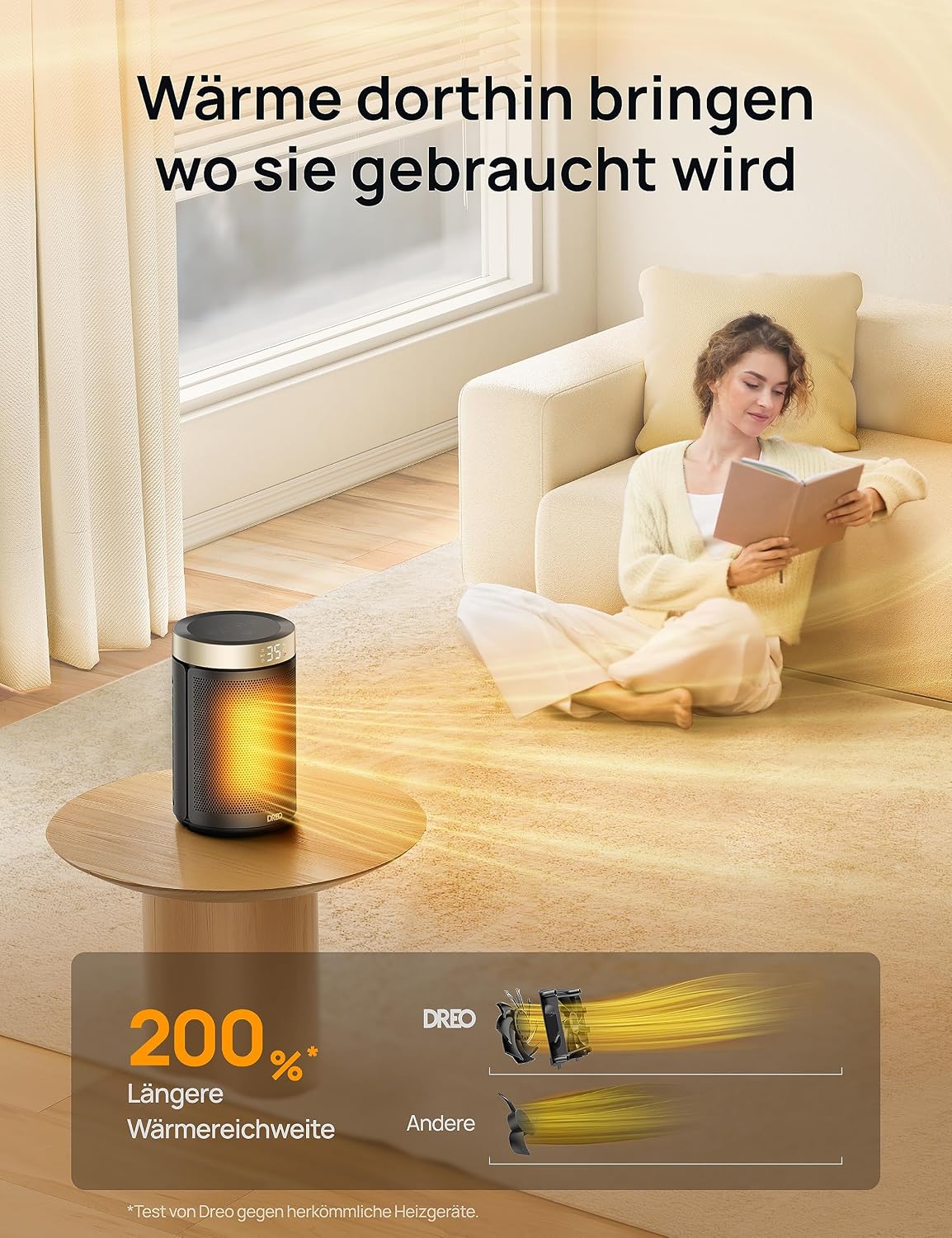 Thumbnail 4 de Dreo Heater 316 1500W Heizlüfter mit Thermostat