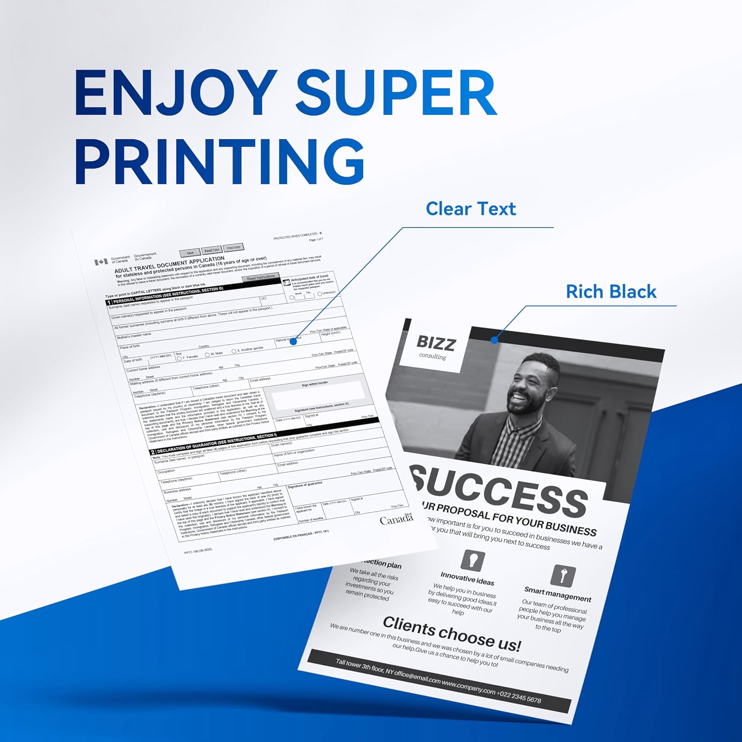 Detalle de Superprint TN2510 zwarte toner, compatibel met Brother TN-2510, 1.200 pagina's