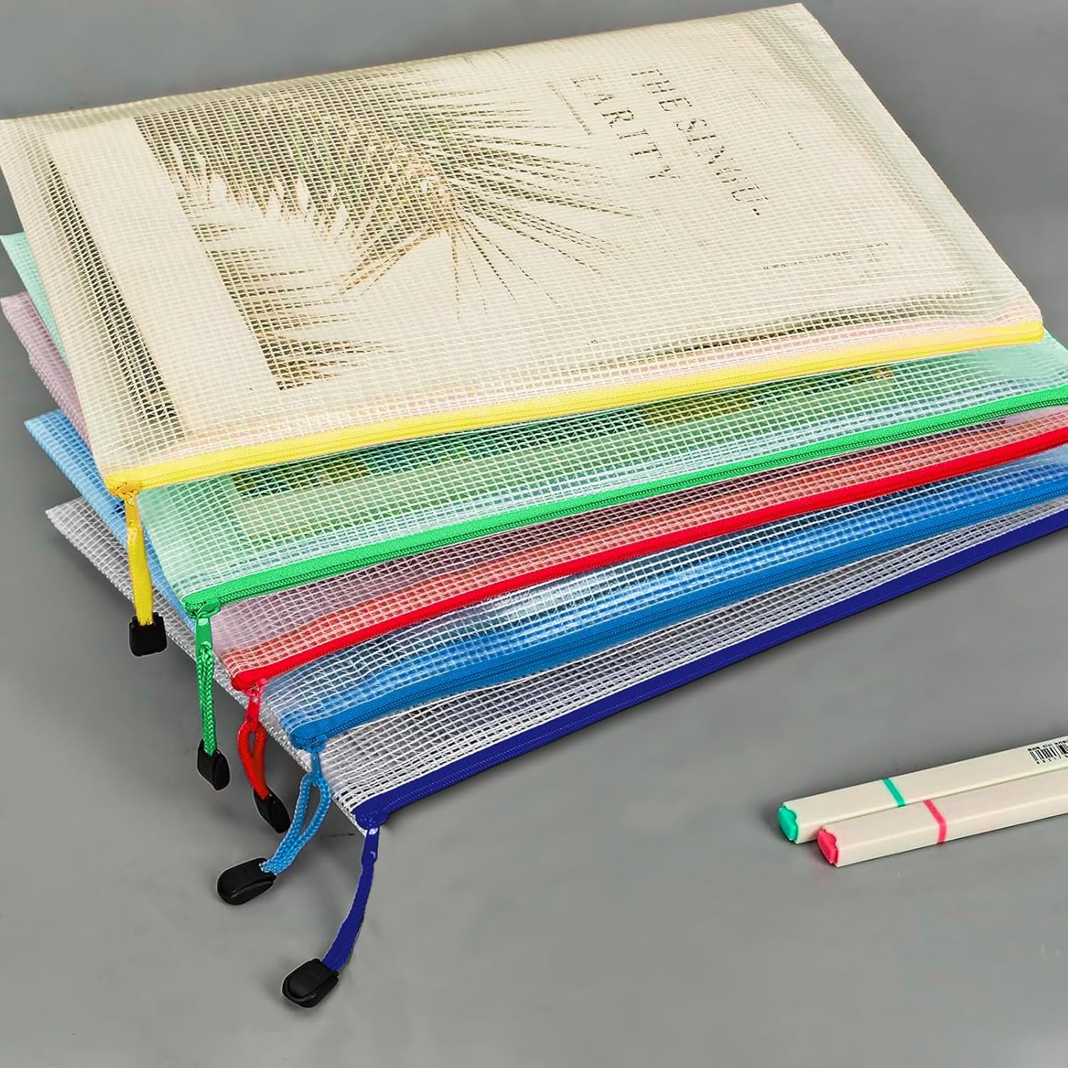 Detalle de A4 zip wallet set, 20 PVC wallets