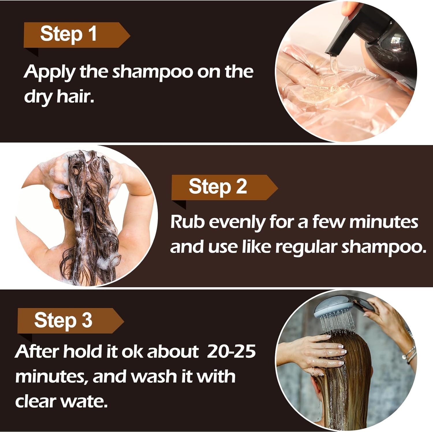 Thumbnail 4 de RILSIC Shampoo Capelli Neri per Capelli Grigi 500 ml – 3 in 1: colore naturale, shampoo e balsamo