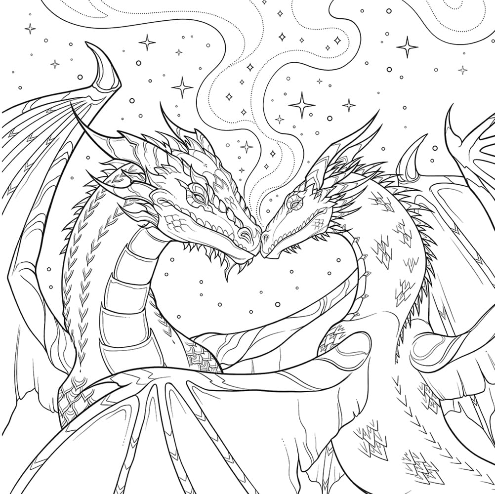 Detalle de Fourth Wing: The Official Coloring & Sticker Book with Tear-Away Pages