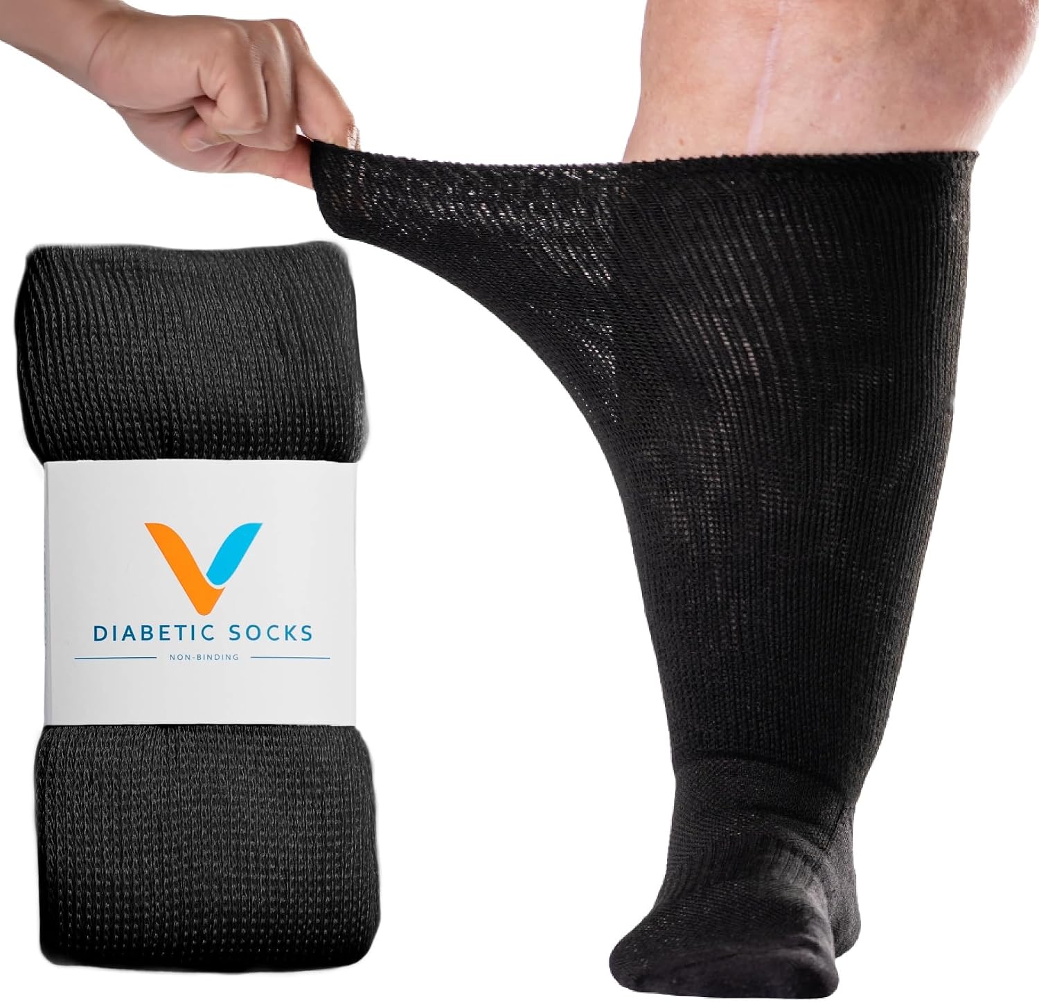 Detalle de Viasox EasyStretch™ Diabetic Socks for Men and Women, Non-Binding Top