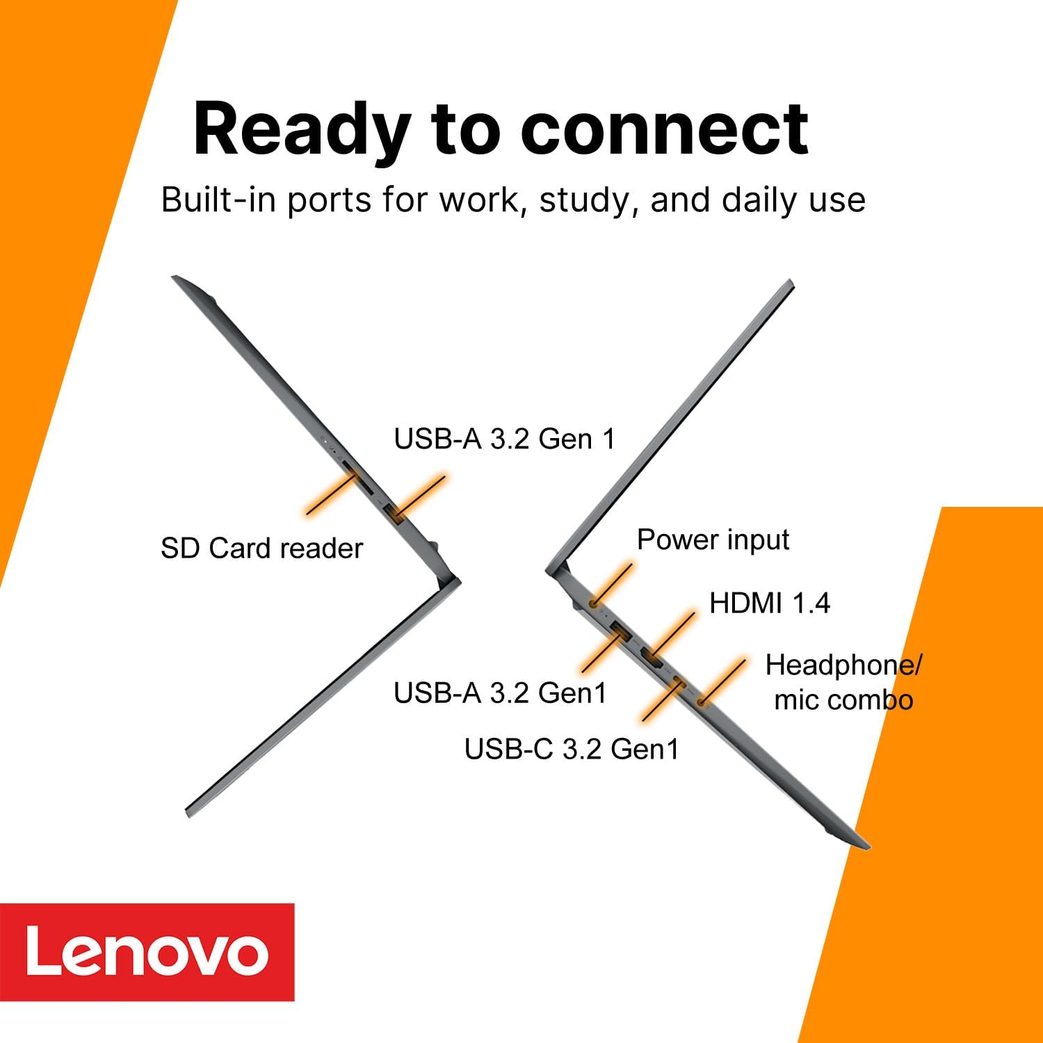 Detalle 1 de Lenovo IdeaPad Slim 3i 15.6" FHD Laptop, Intel N100, 128GB SSD, Microsoft 365