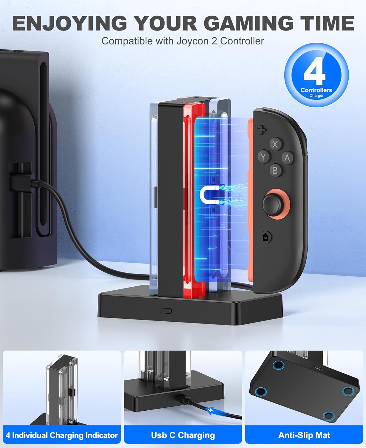 Thumbnail 2 de HELLCOOL Switch 2 Ladestation 2,5 Std