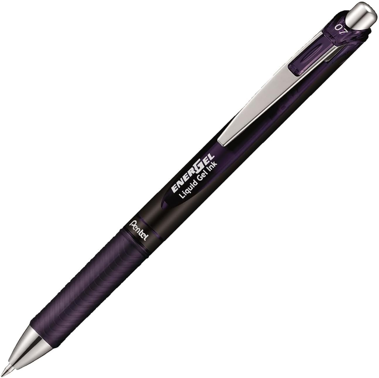 Detalle 2 de Pentel EnerGel XM BL77A2 gelpenna, indigo-svart med klickmekanism