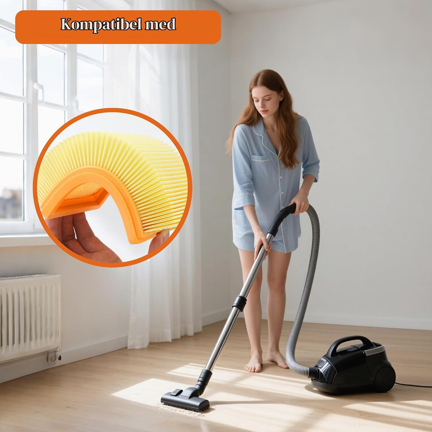 Thumbnail 6 de BUCOMTU FC-070 dammsugarfilter för Kärcher WD 4–6 och MV 4–6, 4-pack