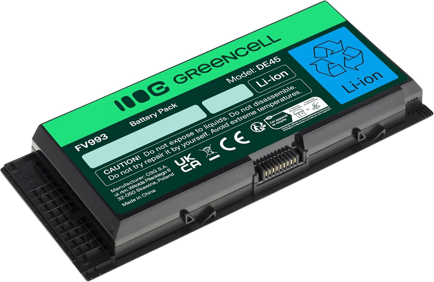 Detalle 2 de Green Cell Bateria Dell FV993 (M4600/M4700/M4800/M6600/M6700/M6800): compatibilità e prestazioni affidabili