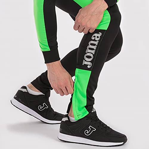 Thumbnail 2 de Joma Championship IV Pantalones Hombre Negro/Verde Flúor