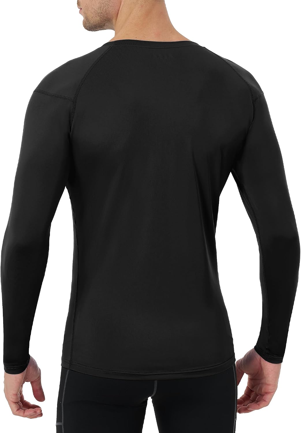 Detalle de Runhit Men’s Long-Sleeve Compression Shirt, UPF 50+ Rash Guard