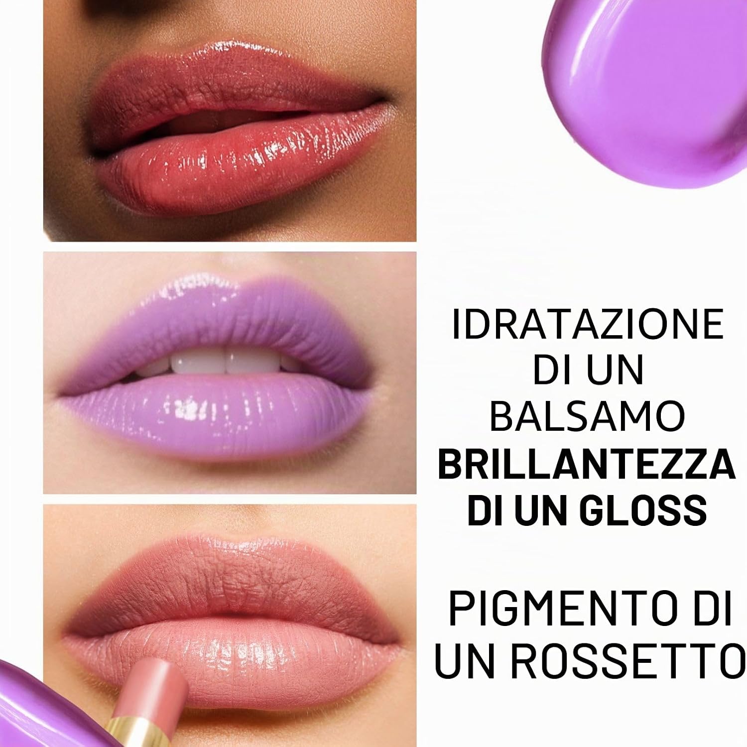 Thumbnail 2 de Oulac Rossetto Nutriente Viola: labbra idratate e pigmentate, vegano e delicatamente volumizzate