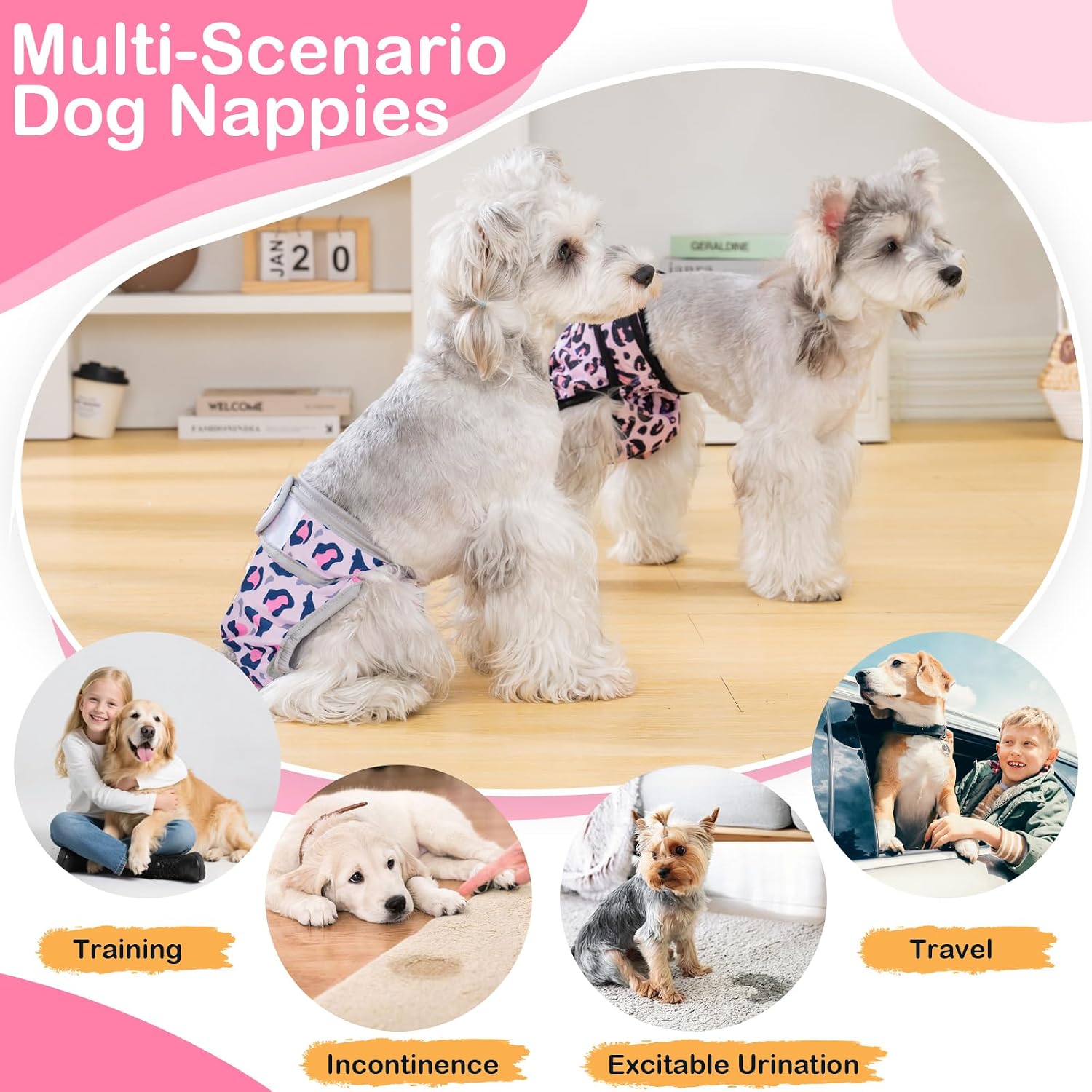 Thumbnail 6 de UFO PET Dog Period Heat Pants for Season Incontinence – 3 Pack, Large