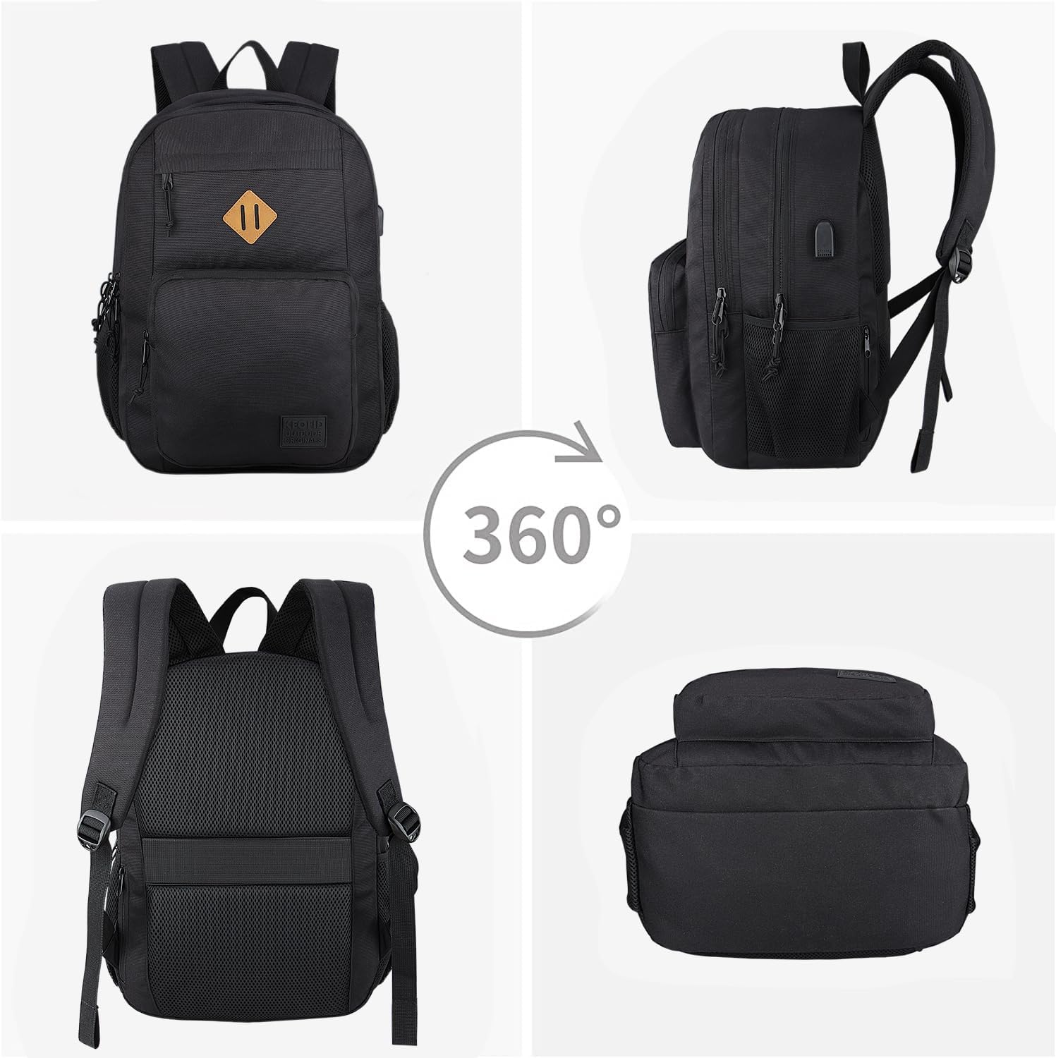 Thumbnail 6 de KEOFID Travel Backpack for Men and Women with USB Charging Port and Anti-Theft Pocket