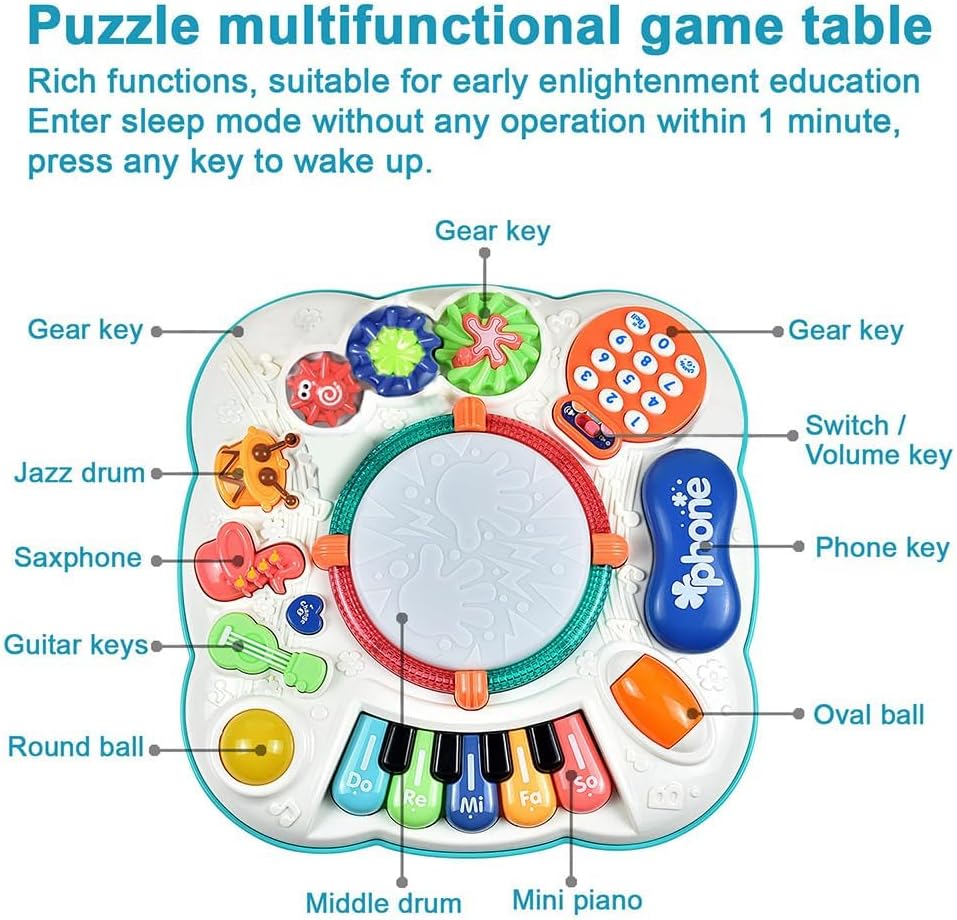 Detalle 2 de Cemirk Baby Activity Table 30cm
