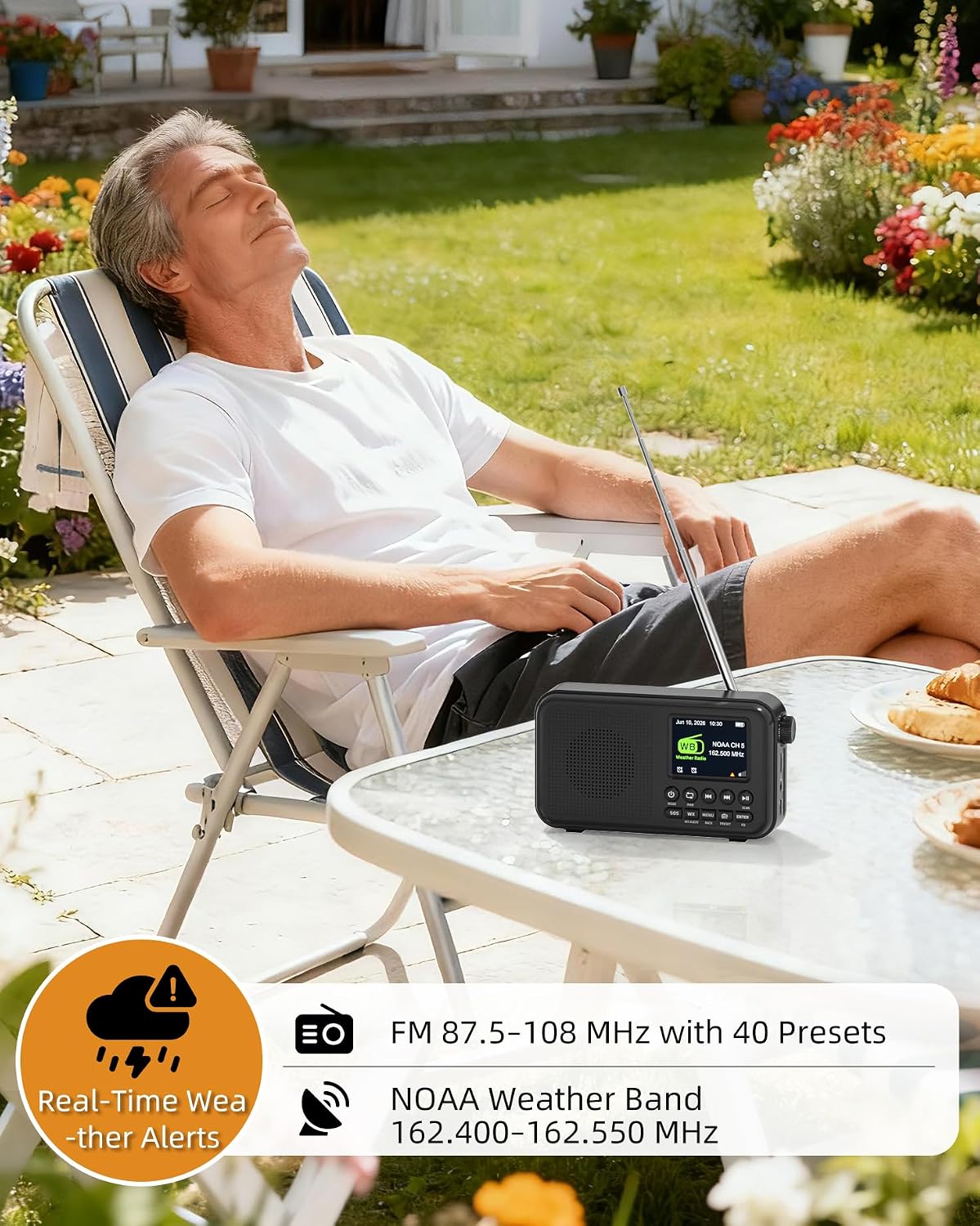 Thumbnail 2 de Portable FM Radio with 3000 mAh Battery