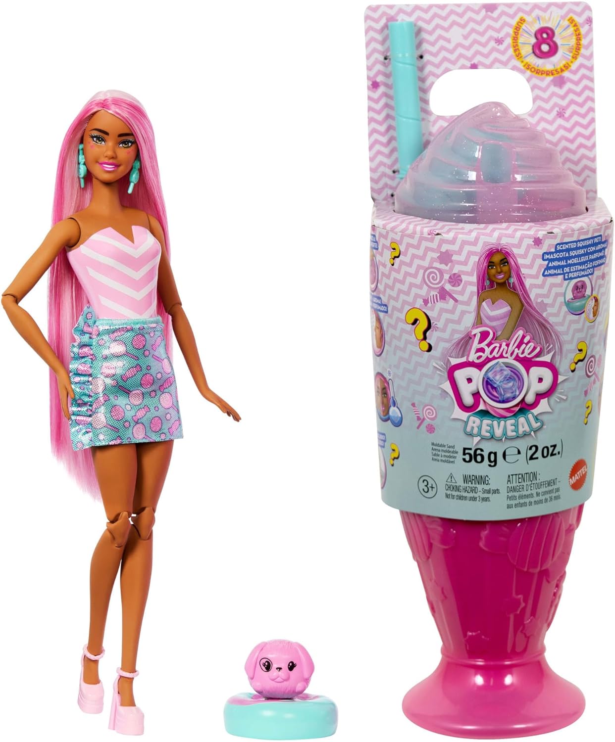 Thumbnail 4 de Barbie Poupée Pop Reveal Chelsea, série Treat — 5 surprises parfumées et accessoires variés