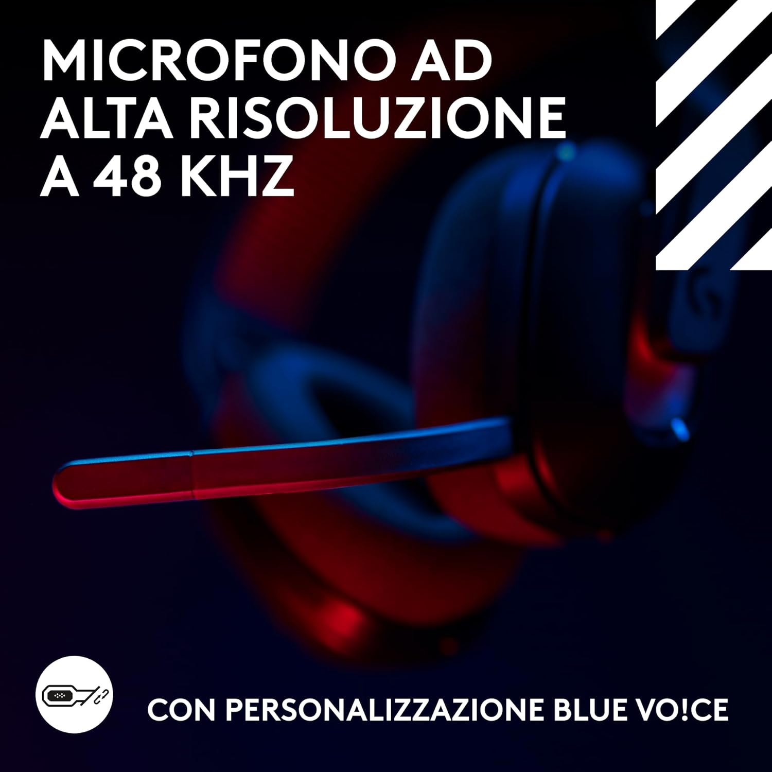 Thumbnail 3 de Logitech G Astro A20 X: cuffia gaming wireless LIGHTSPEED con microfono a 48 kHz e Blue VO!CE per PS5, Xbox, Switch e PC