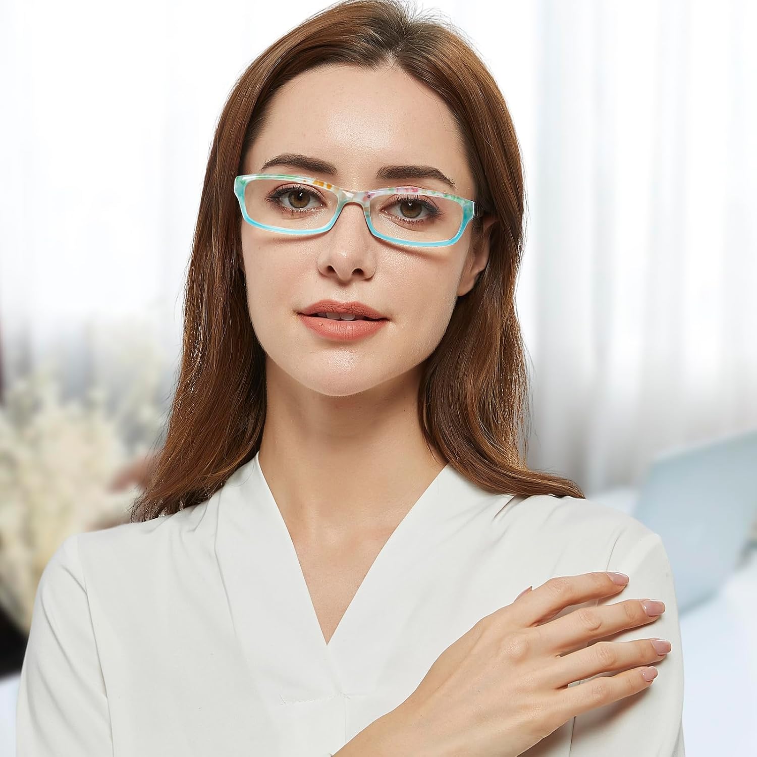 Thumbnail 2 de COJWIS 6er Pack Lesebrille mit Blaulichtfilter – Damen, Federscharnier, UV-Schutz