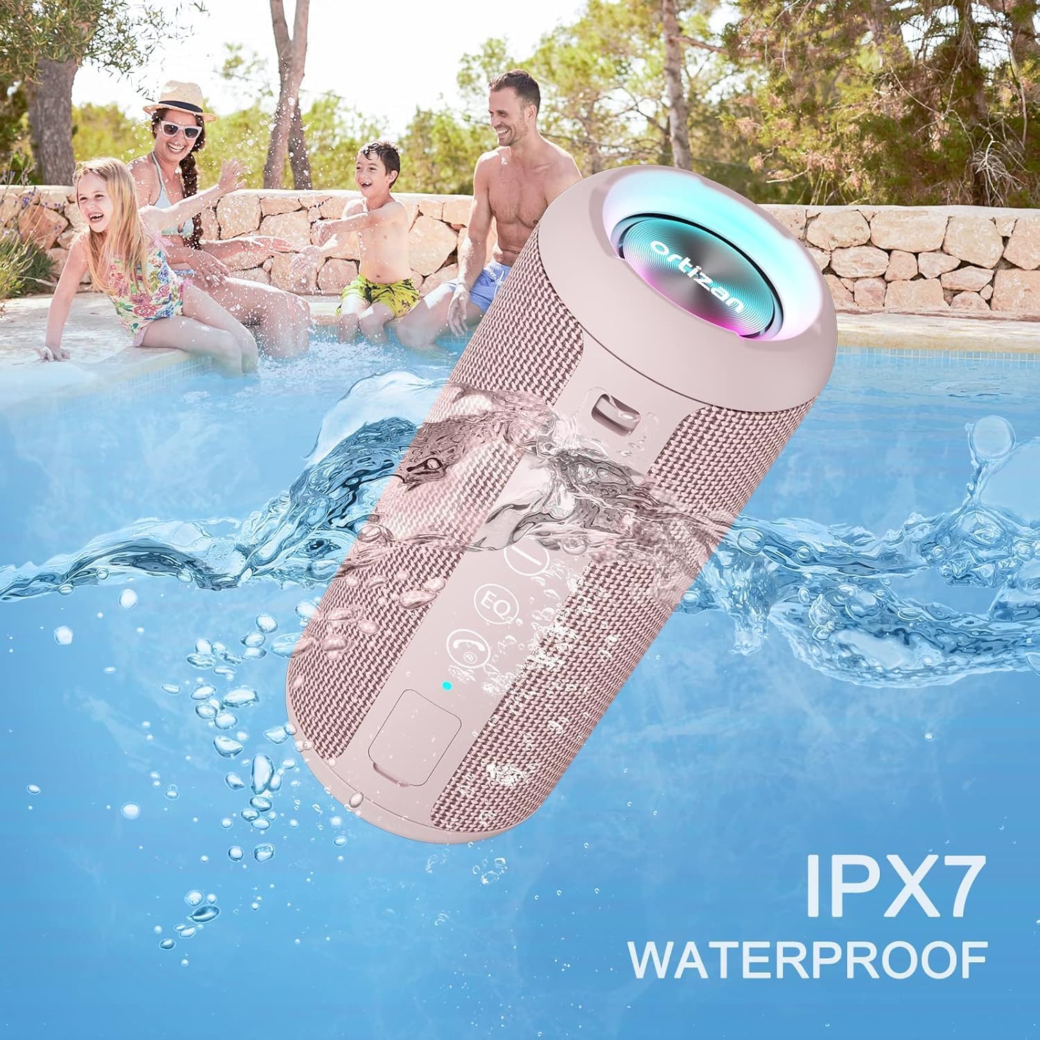 Thumbnail 3 de Ortizan Bluetooth Speaker | IPX7, 30H, BT 5.3, Dual Pairing & RGB Lights