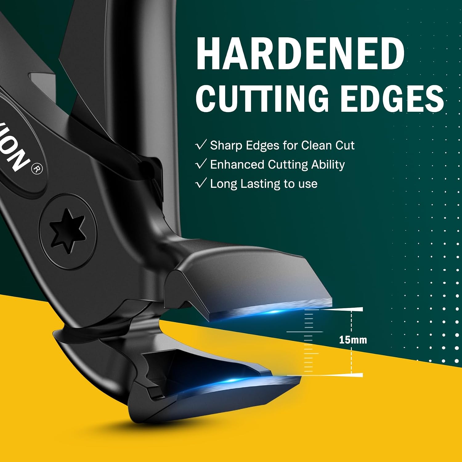 Detalle de FVION Ergonomic Handle Nail Clippers 0.6in opening