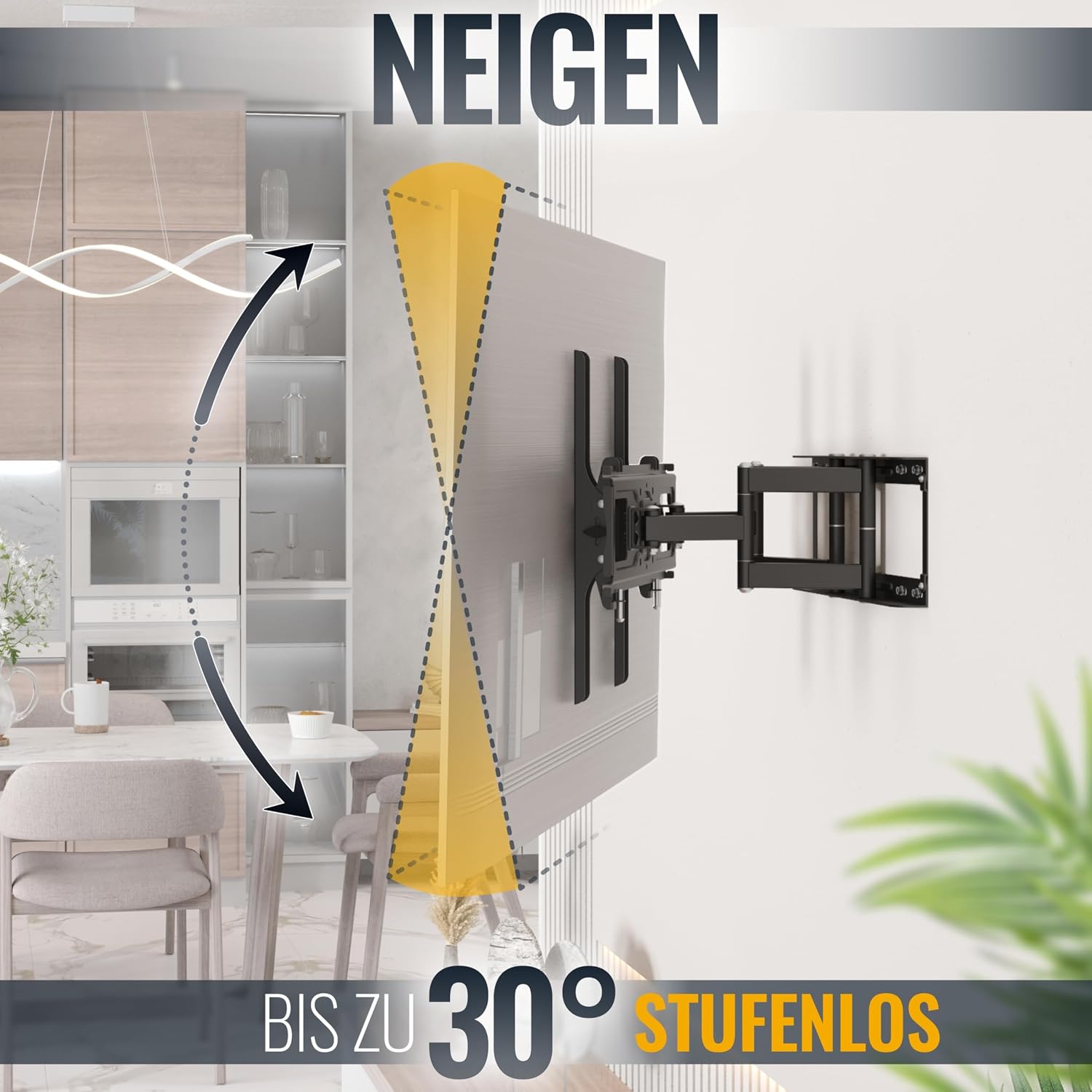 Thumbnail 3 de RICOO S1144 TV-Wandhalterung für 60 kg