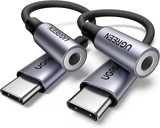 Detalle de UGREEN Adaptador USB-C a Jack 3.5 mm DAC Dual Pack
