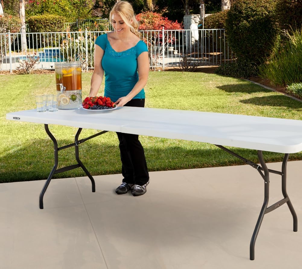 Thumbnail 5 de Table Pliante Lifetime Blanc Granite – 244,5 x 76,1 x 73,6 cm