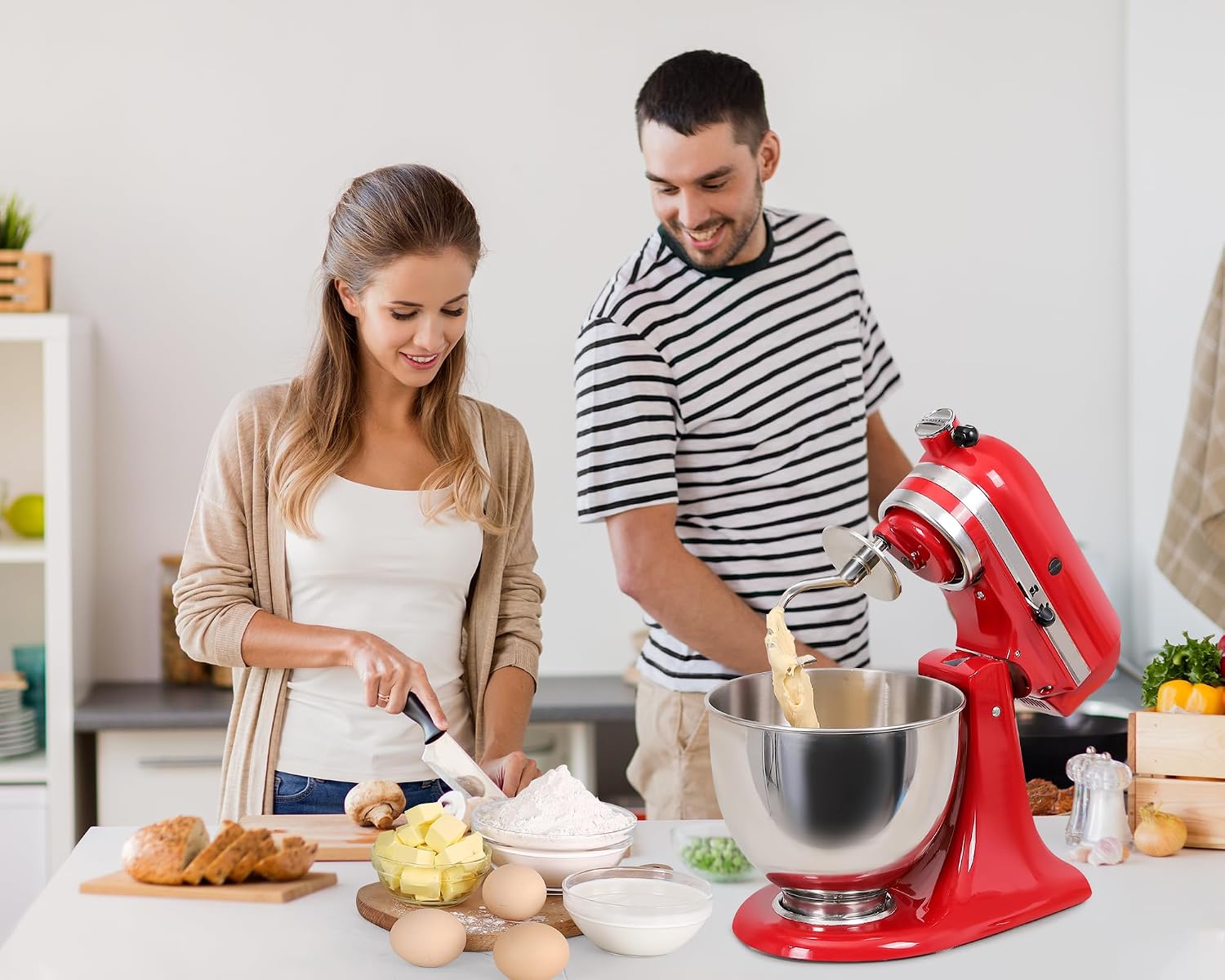 Detalle 1 de Rafbar Stainless Steel Dough Hook for KitchenAid 4.5QT–5 Quart Tilt-Head Mixers