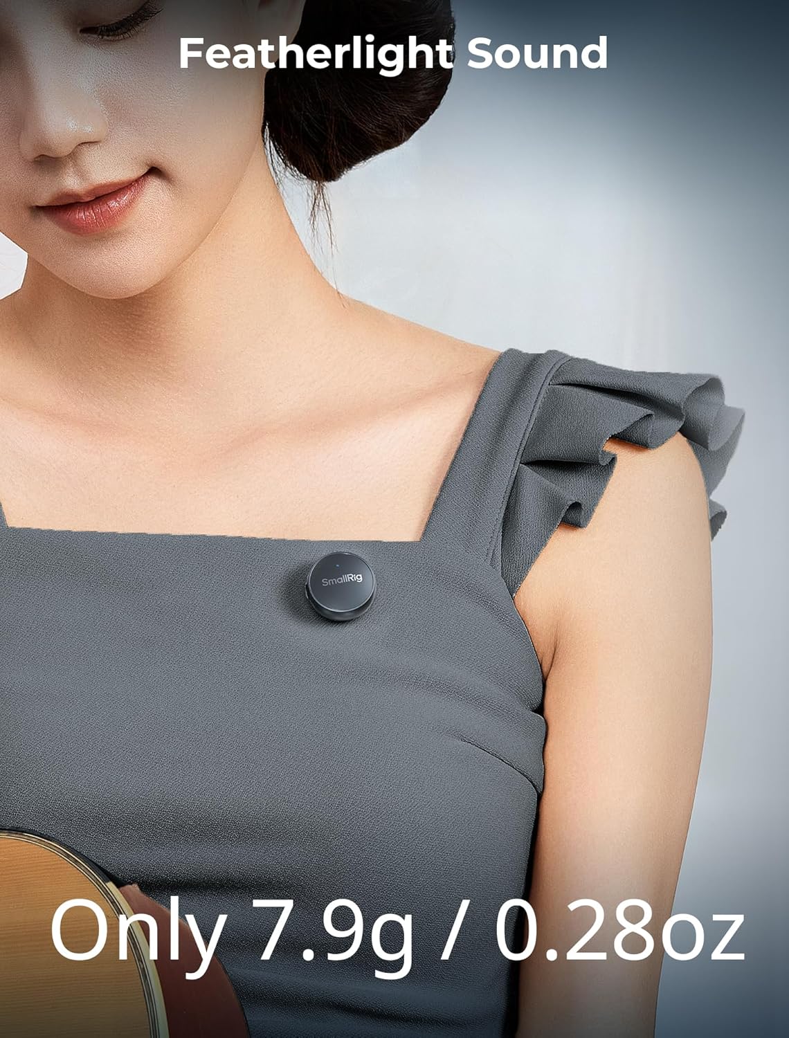 Thumbnail 1 de SmallRig S60 Microphone Lavalier sans fil avec USB-C pour iPhone et Android — Mini Mic, 44 h, réduction de bruit et gain réglable