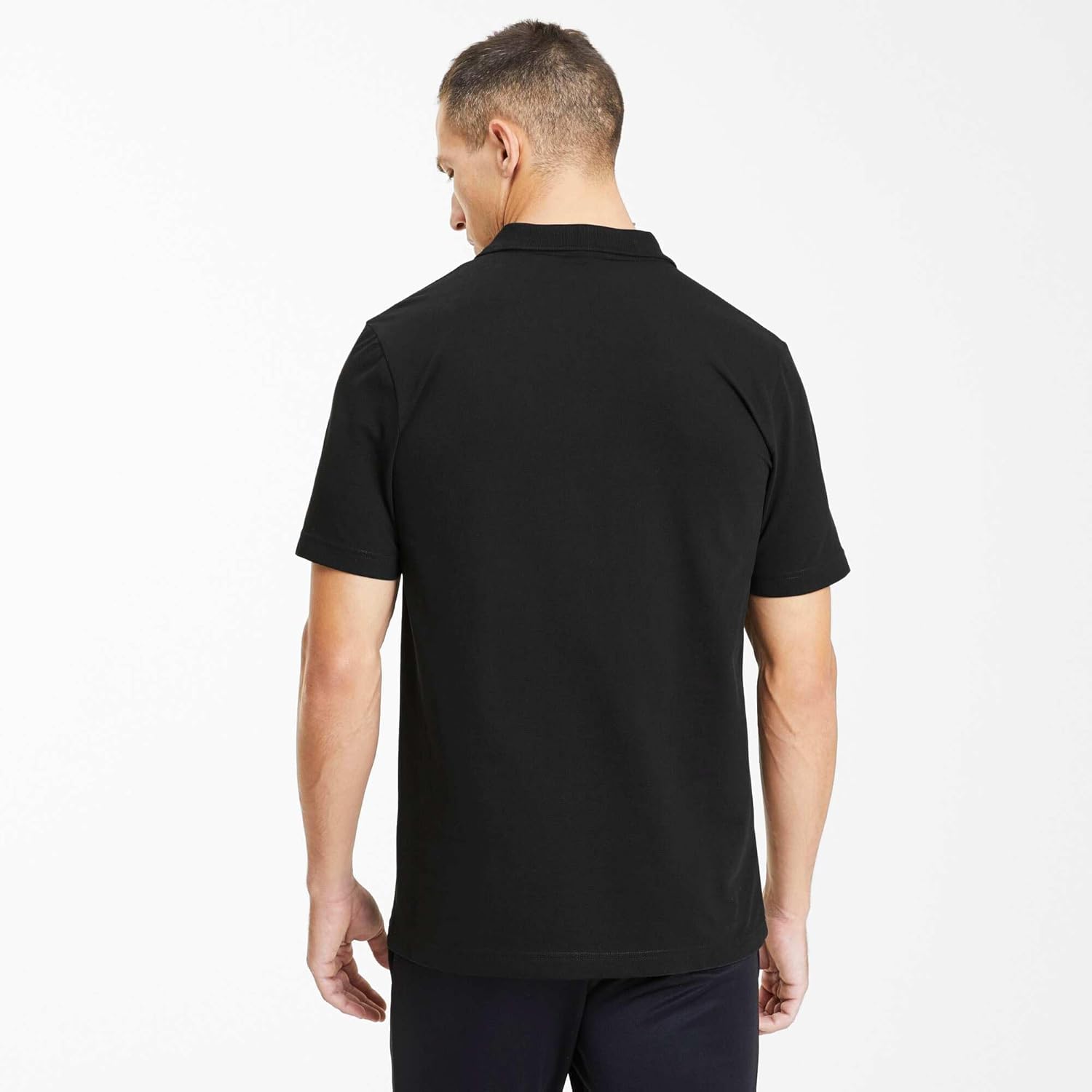 Detalle de PUMA Men ESS Piqué Polo Keeps You Dry Cell : polo en coton et élasthanne au quotidien