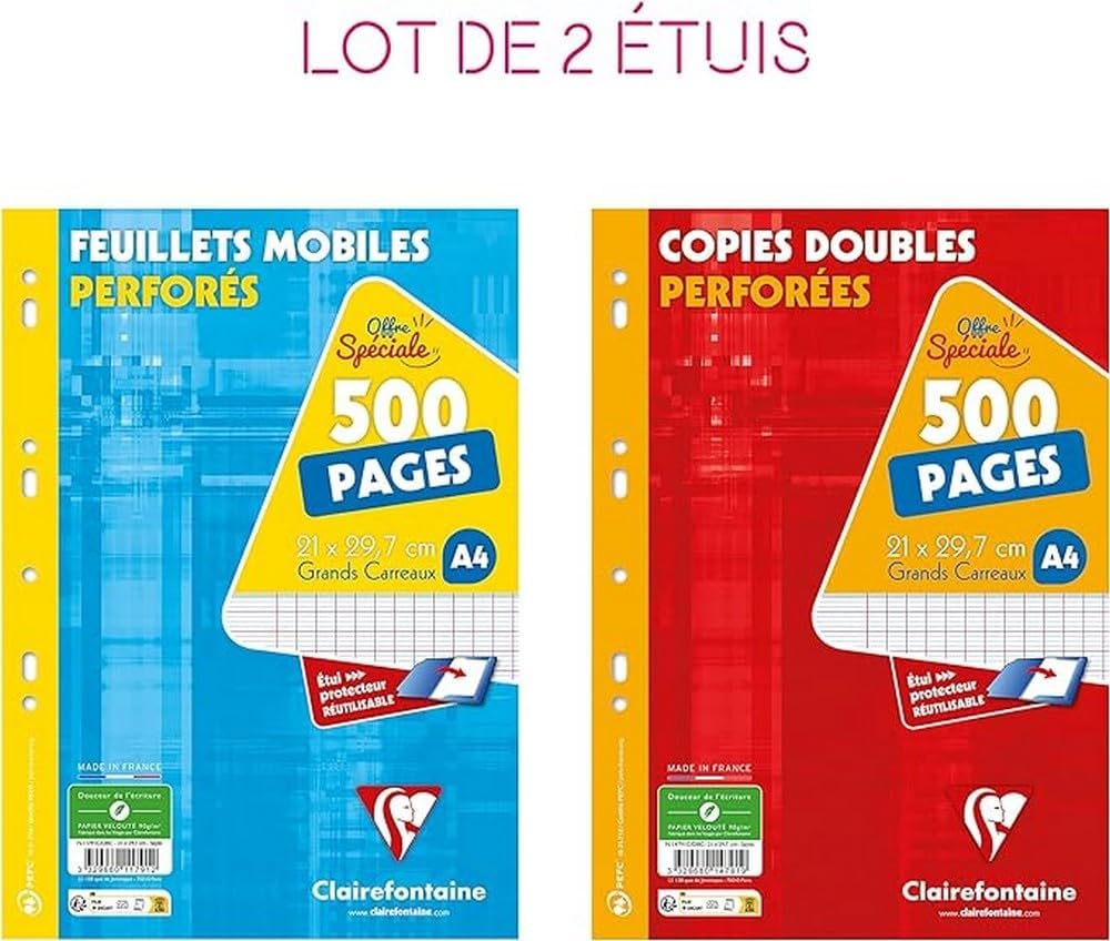 Detalle 2 de Clairefontaine 11751AMZC Lote 2x300 Hojas A4