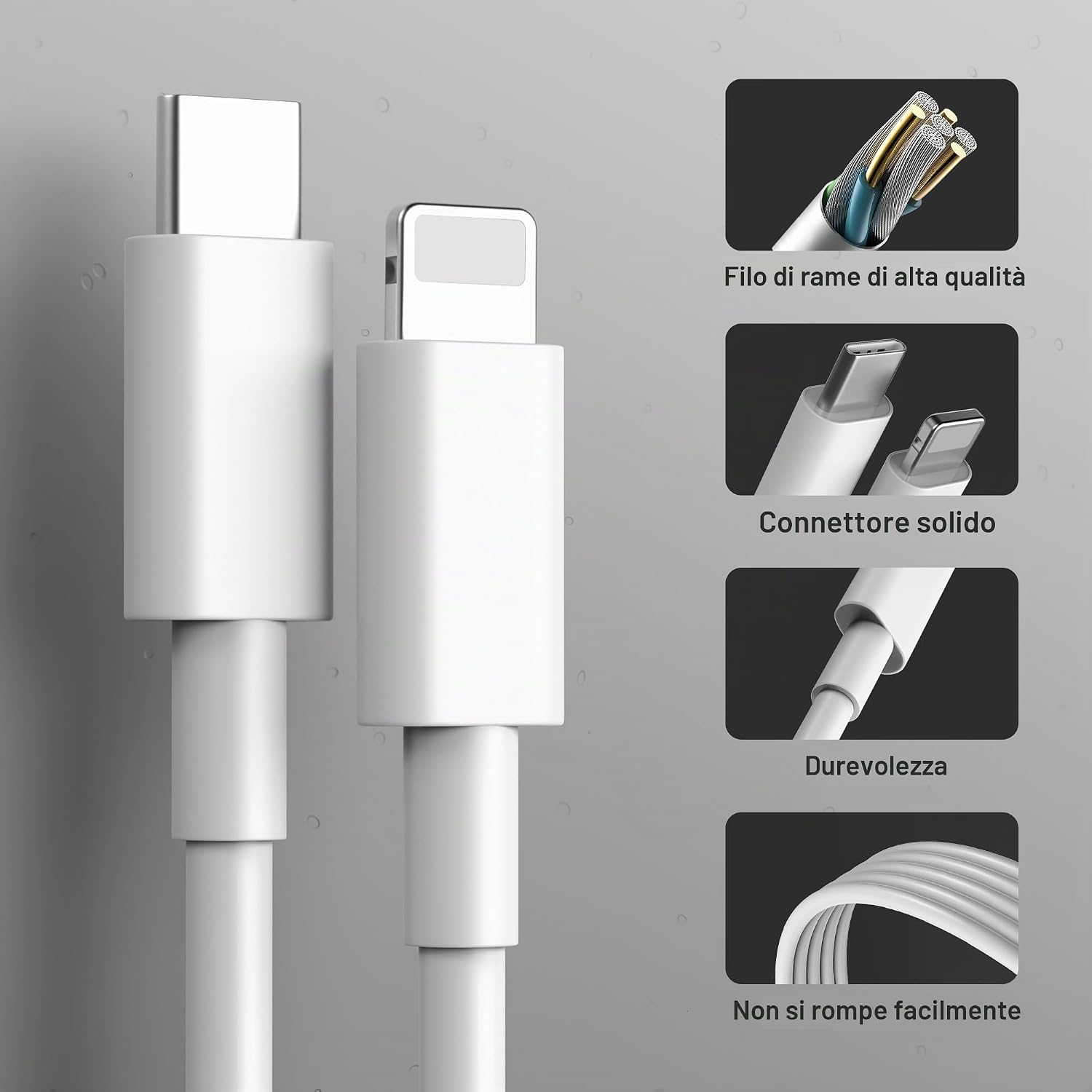 Thumbnail 5 de Caricabatterie USB-C per iPhone 14/13/12/11/SE 2 m cavo