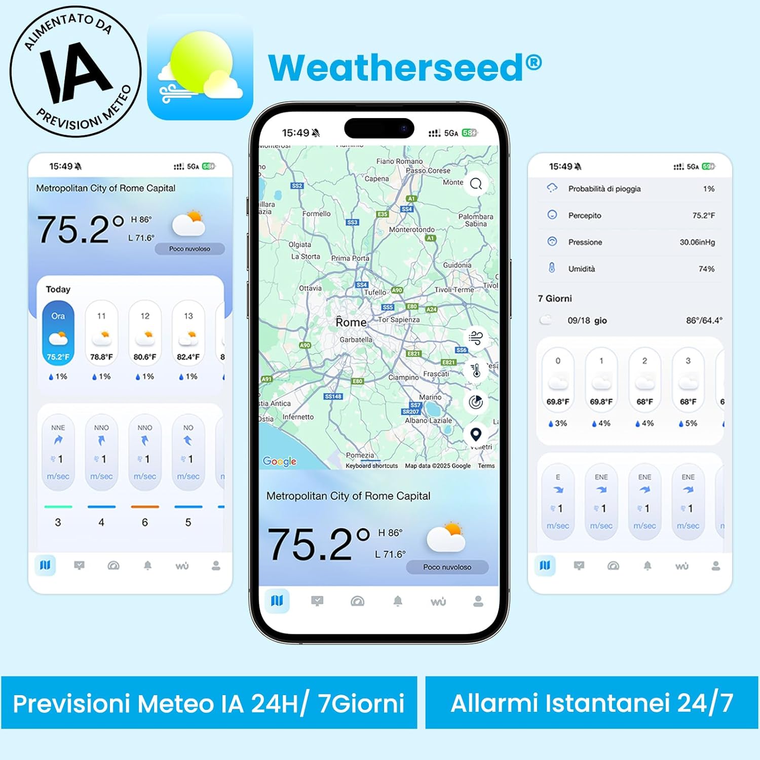 Thumbnail 1 de Sainlogic Stazione meteo intelligente 2 anni