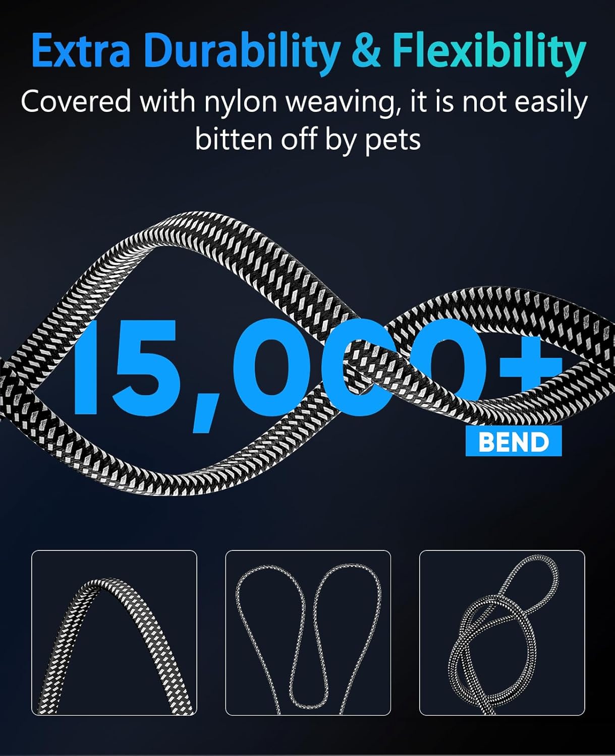 Thumbnail 6 de ARISKEEN Cat 8 Ethernet Cable 15m — 40 Gbps 📶