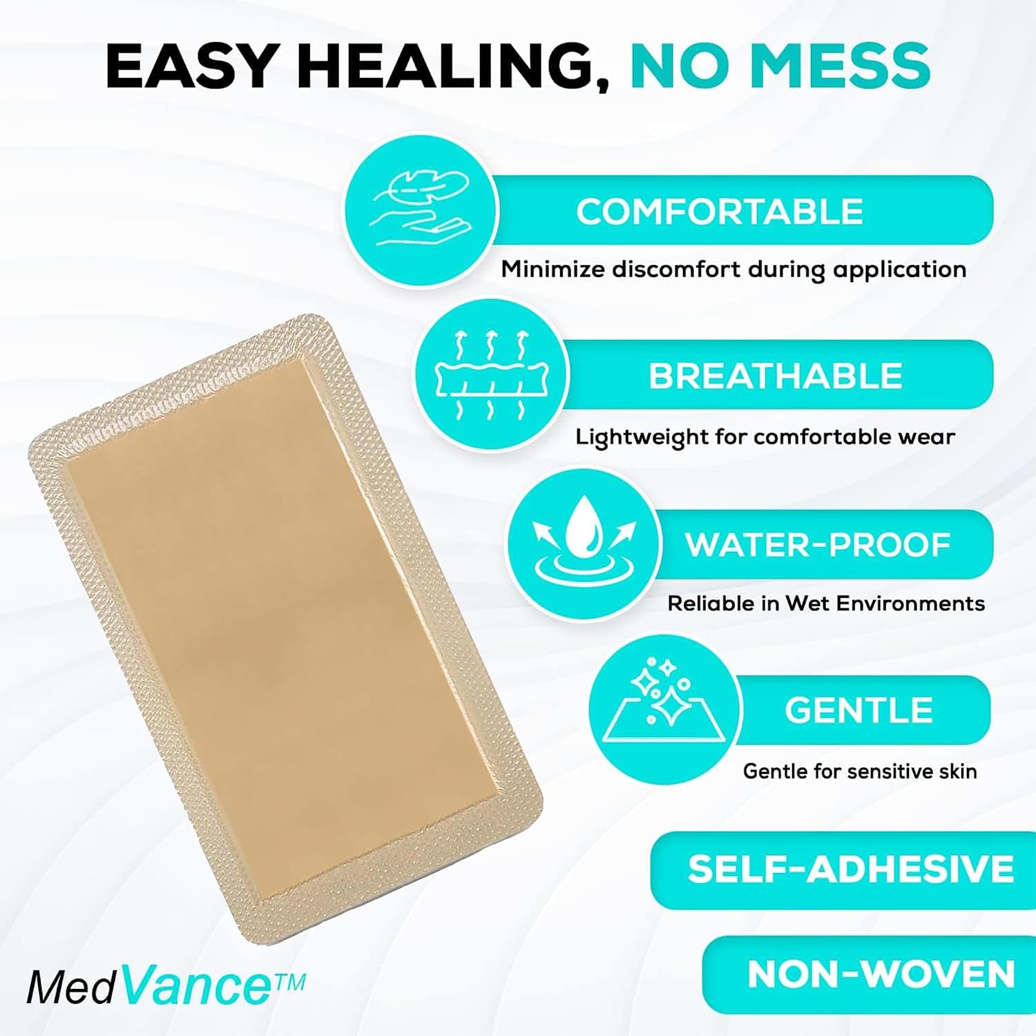 Detalle 1 de MedVance Silicone Foam Dressing 9"x9