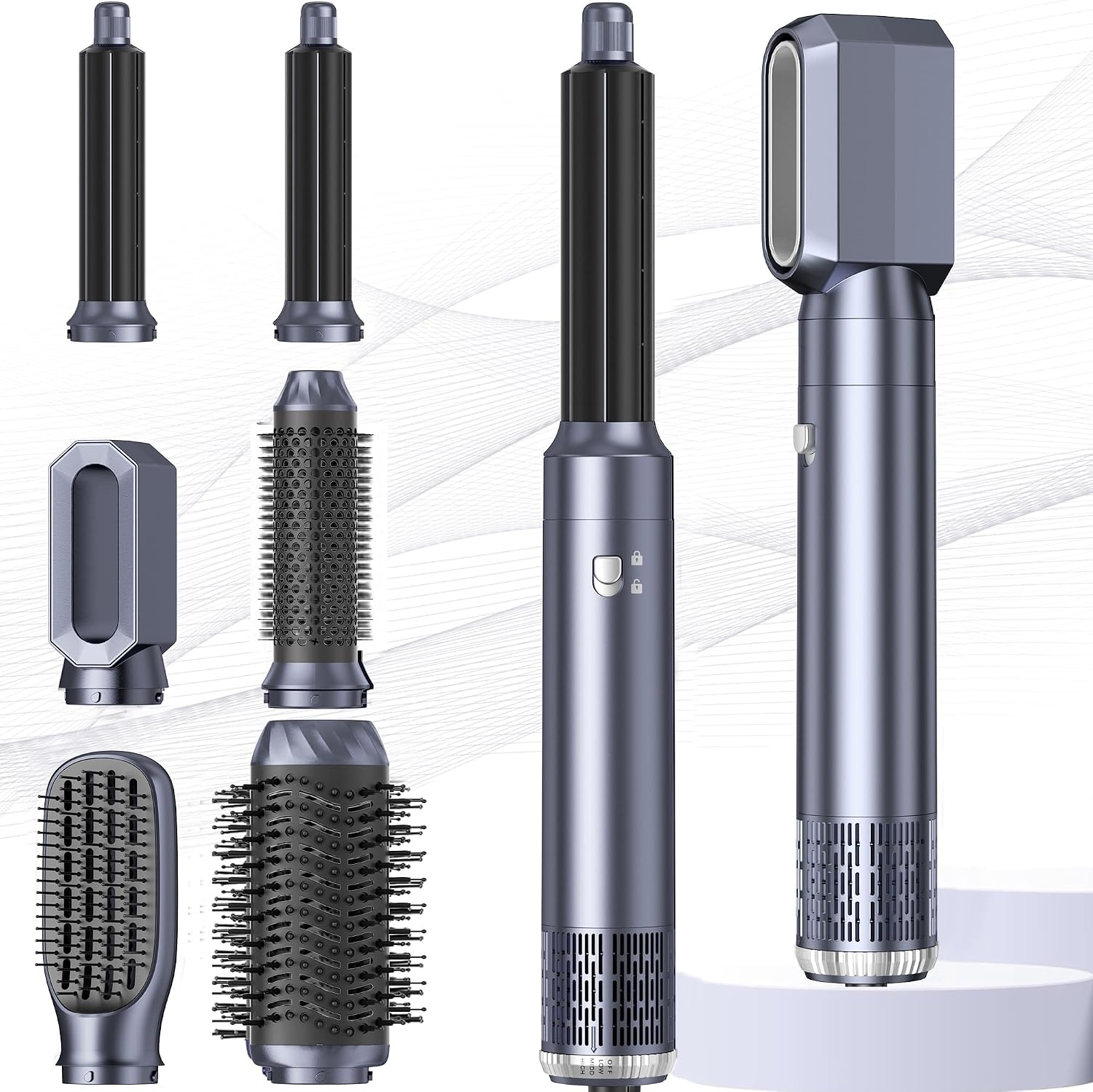 Detalle de MogaWave Pro Hairstyler 6 in 1 – All-in-One Airstyler mit 1000W
