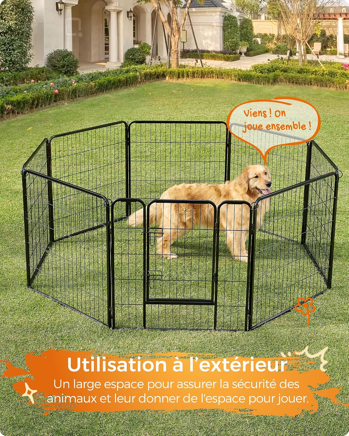 Thumbnail 4 de Feandrea PPK88H parc chien 8 panneaux 77x80 cm