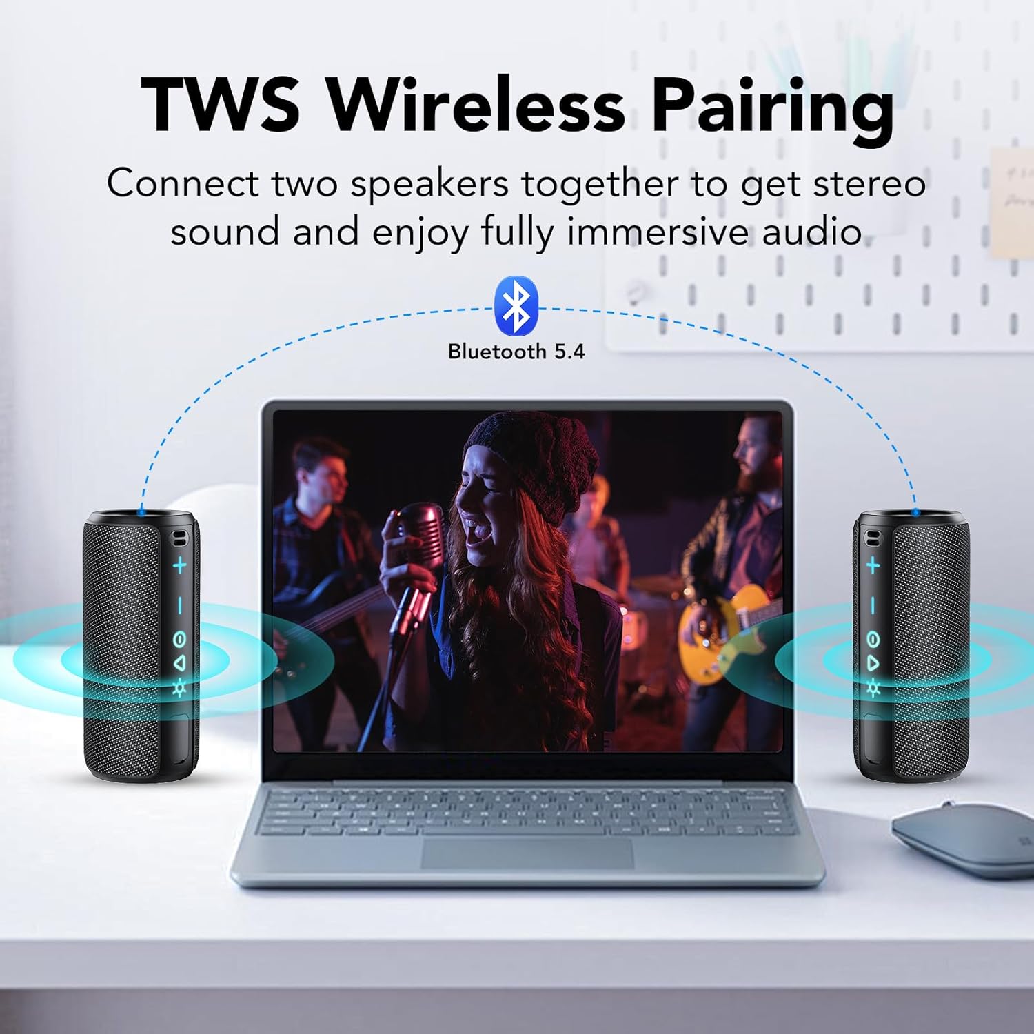 Thumbnail 3 de TIMU Bluetooth Speaker Portable Wireless with 360° Stereo, 30W, 30H Battery and IPX7 for Outdoors