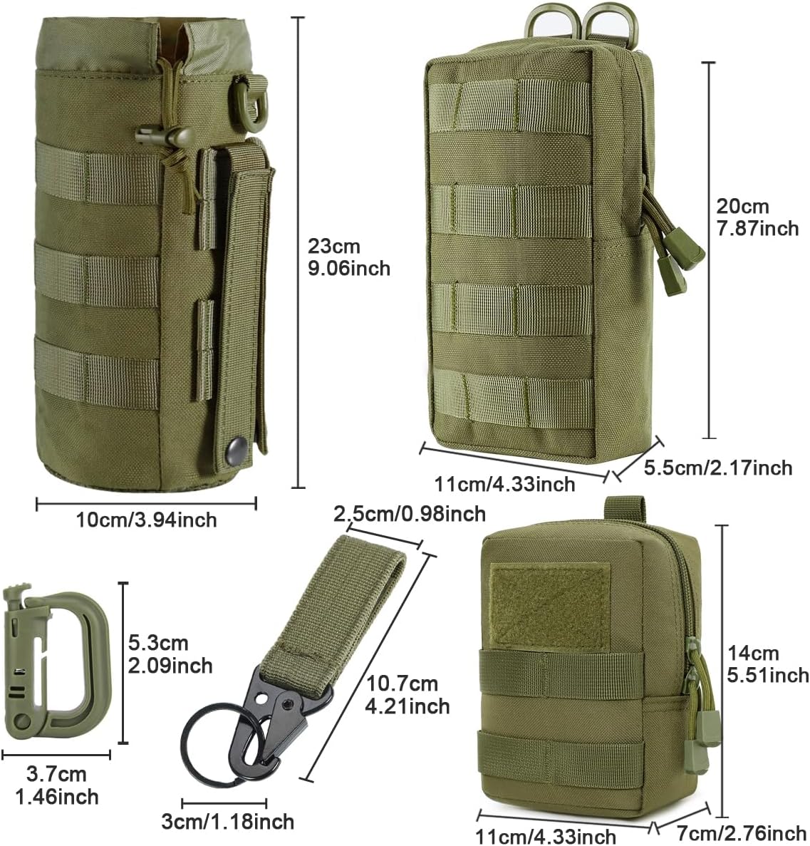 Detalle 2 de MUCHER Molle bag 3 Pack tactical EDC
