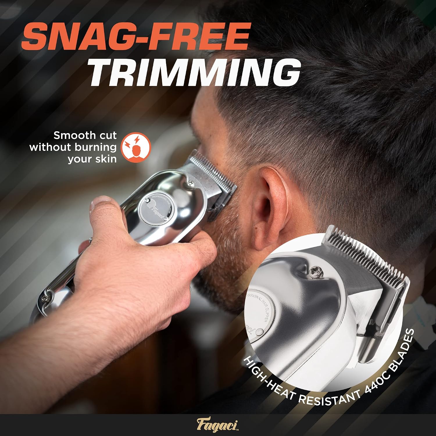Thumbnail 1 de Fagaci Professional Hair Clippers Men Cordless: Precision cutting with a powerful 6000 rpm motor
