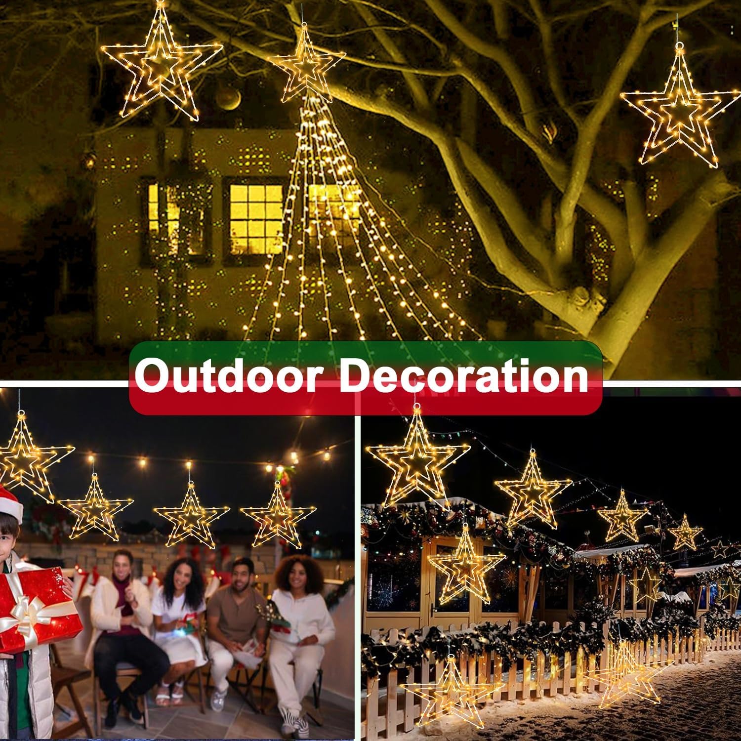 Thumbnail 4 de Joysing JS-STAR Christmas Star Window Lights, 2-Pack with Timer