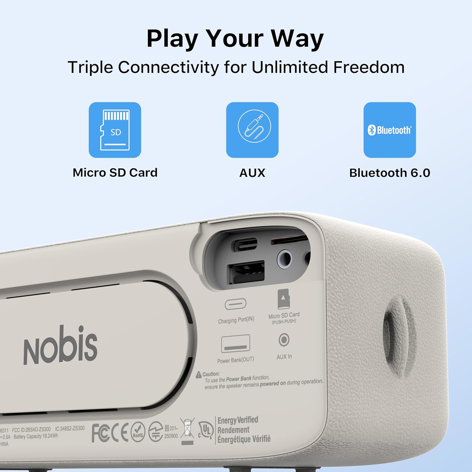 Thumbnail 2 de NOBIS Cassa Bluetooth 20W IP68: speaker portatile con TWS, 24h di riproduzione e chiamate vivavoce