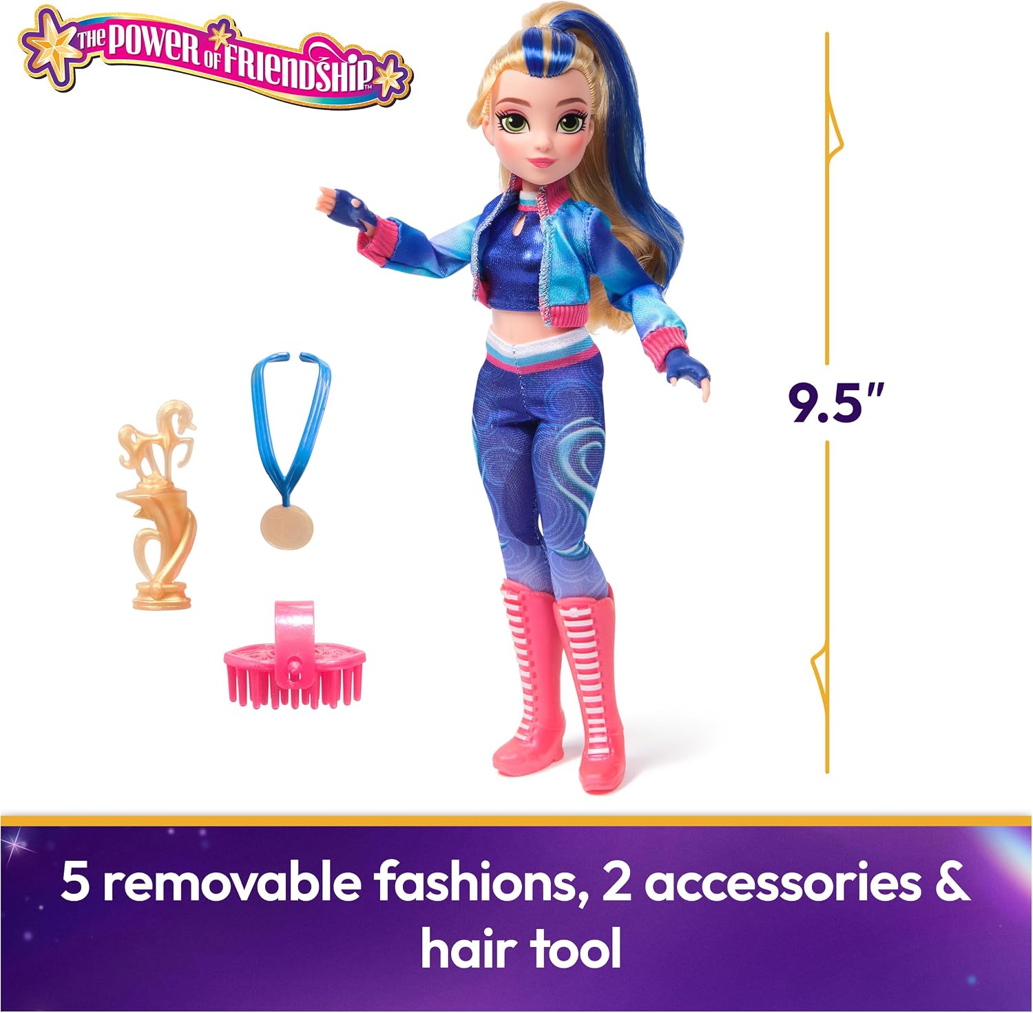 Detalle 2 de Unicorn Academy Isabel Doll 9.5" fashion set