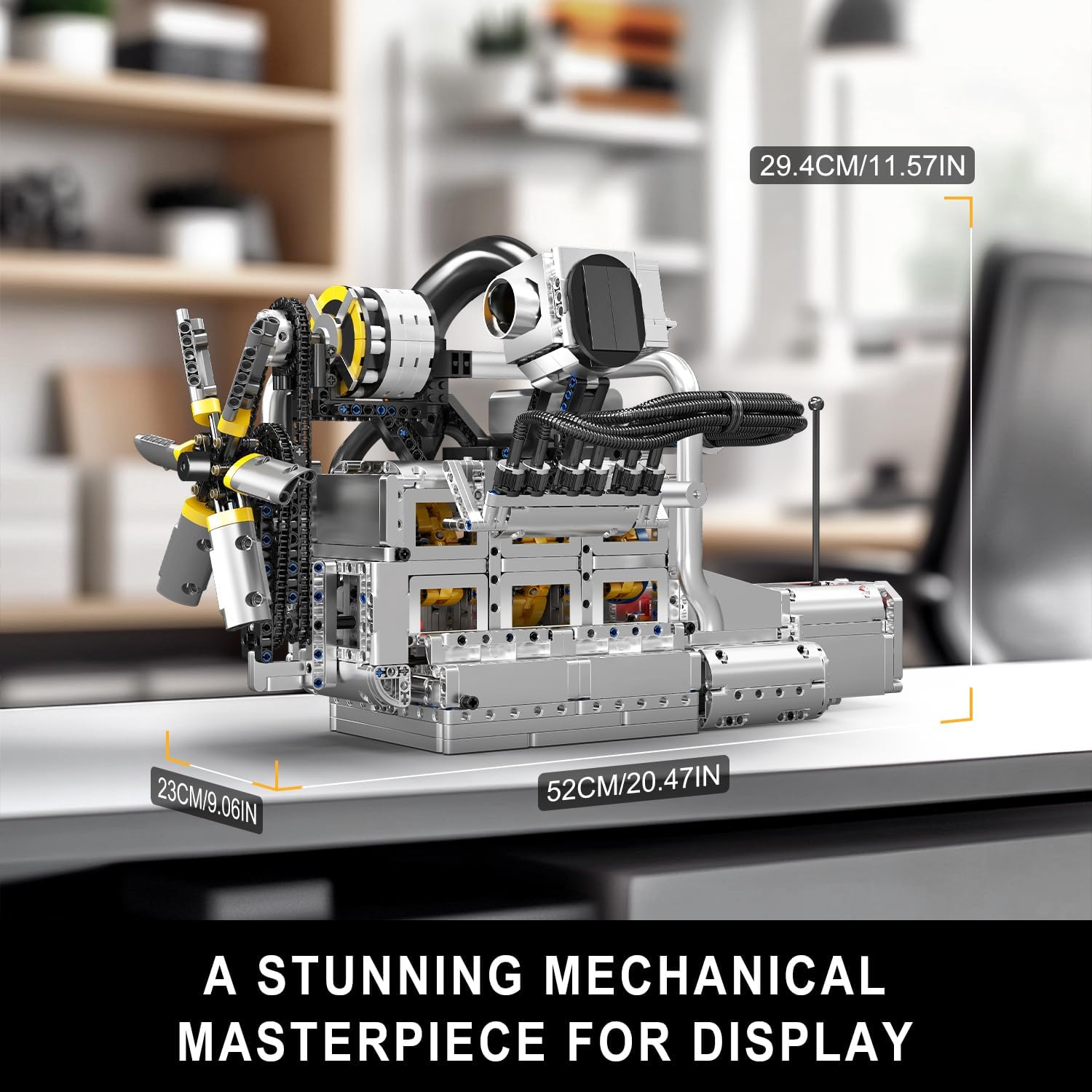 Thumbnail 2 de Mould King 10214 – Kit de construction Technic à moteur rotatif (2177 pièces) modèle fonctionnel STEM