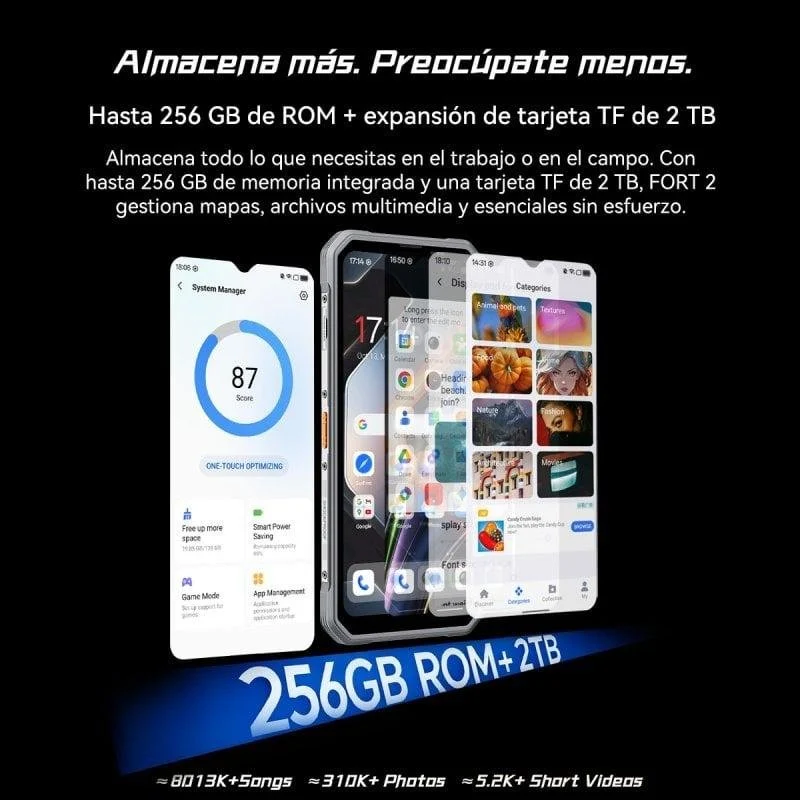 Detalle 2 de Blackview Fort 2 4G 8GB/256GB: resistencia, autonomía y conectividad para profesionales en movilidad