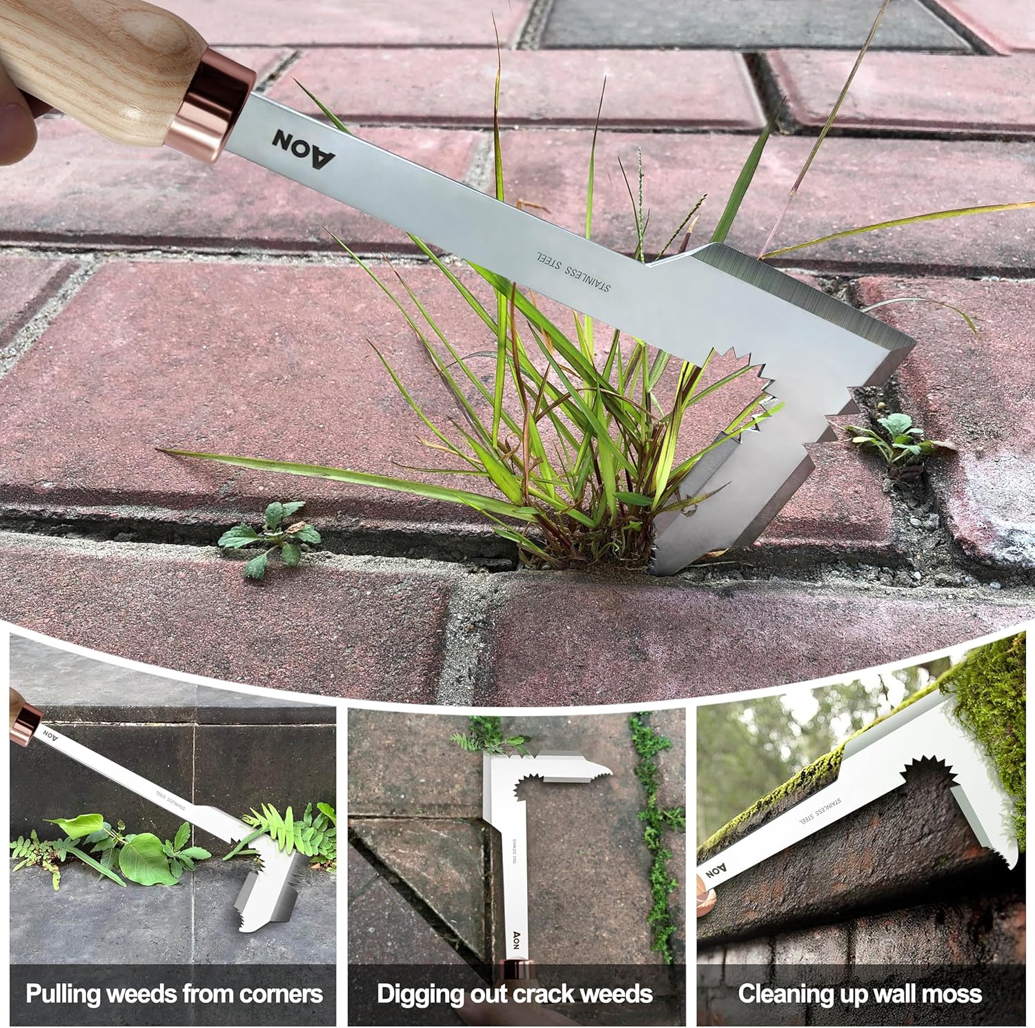Thumbnail 3 de AON 2-Pack Weed Remover Tools: Durable Hand Weeders for Lawn and Patio